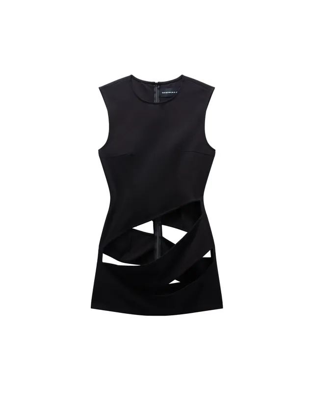 Mowalola Spiral Mini Dress Minikleid aus Baumwolle