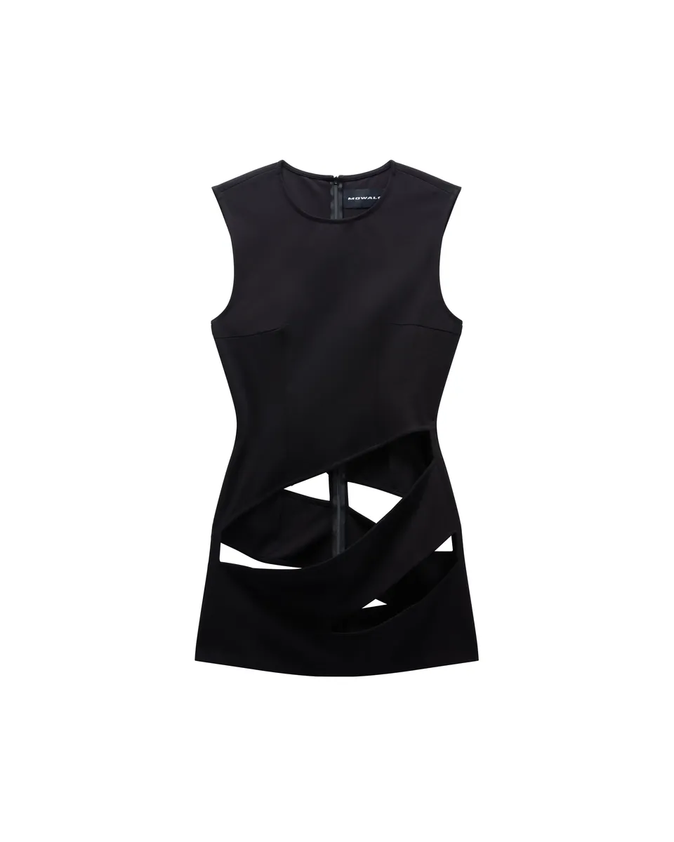 Mowalola Spiral Mini Dress Minikleid aus Baumwolle