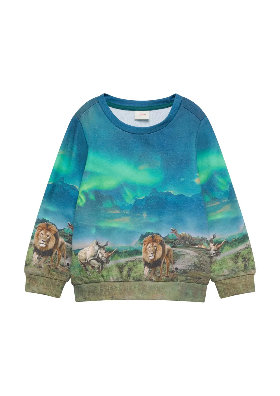 s.Oliver RED LABEL Sweatshirt All-Over-Print Größe 128-134