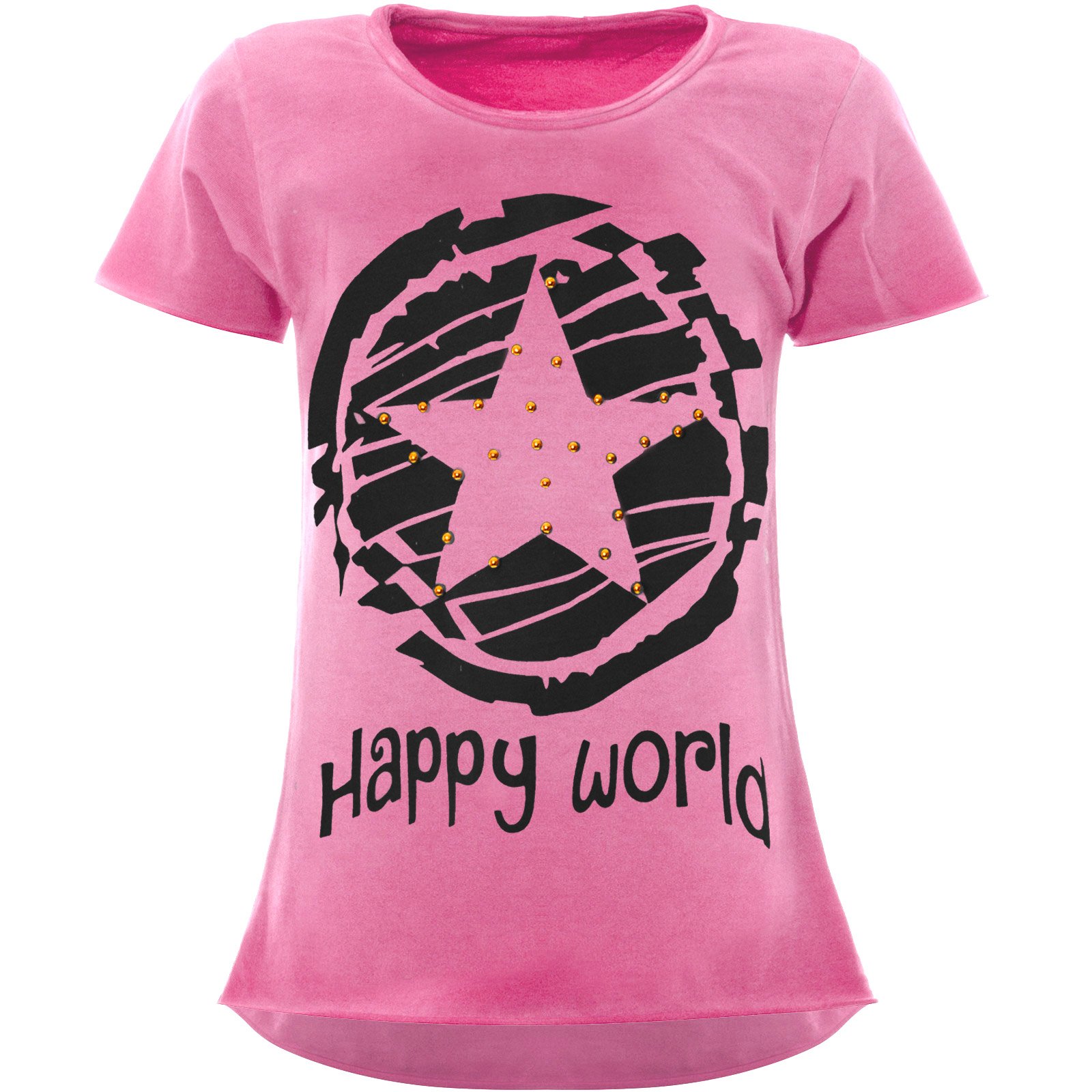 BEZLIT Stern Mädchen T-Shirt grau Gr.128 Baumwolle