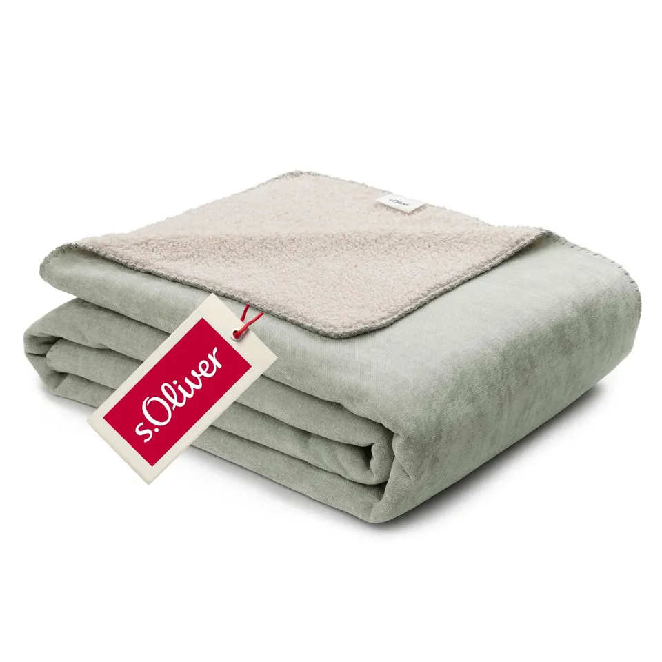s.Oliver Lounge Decke 150x200 grün Kuscheldecke