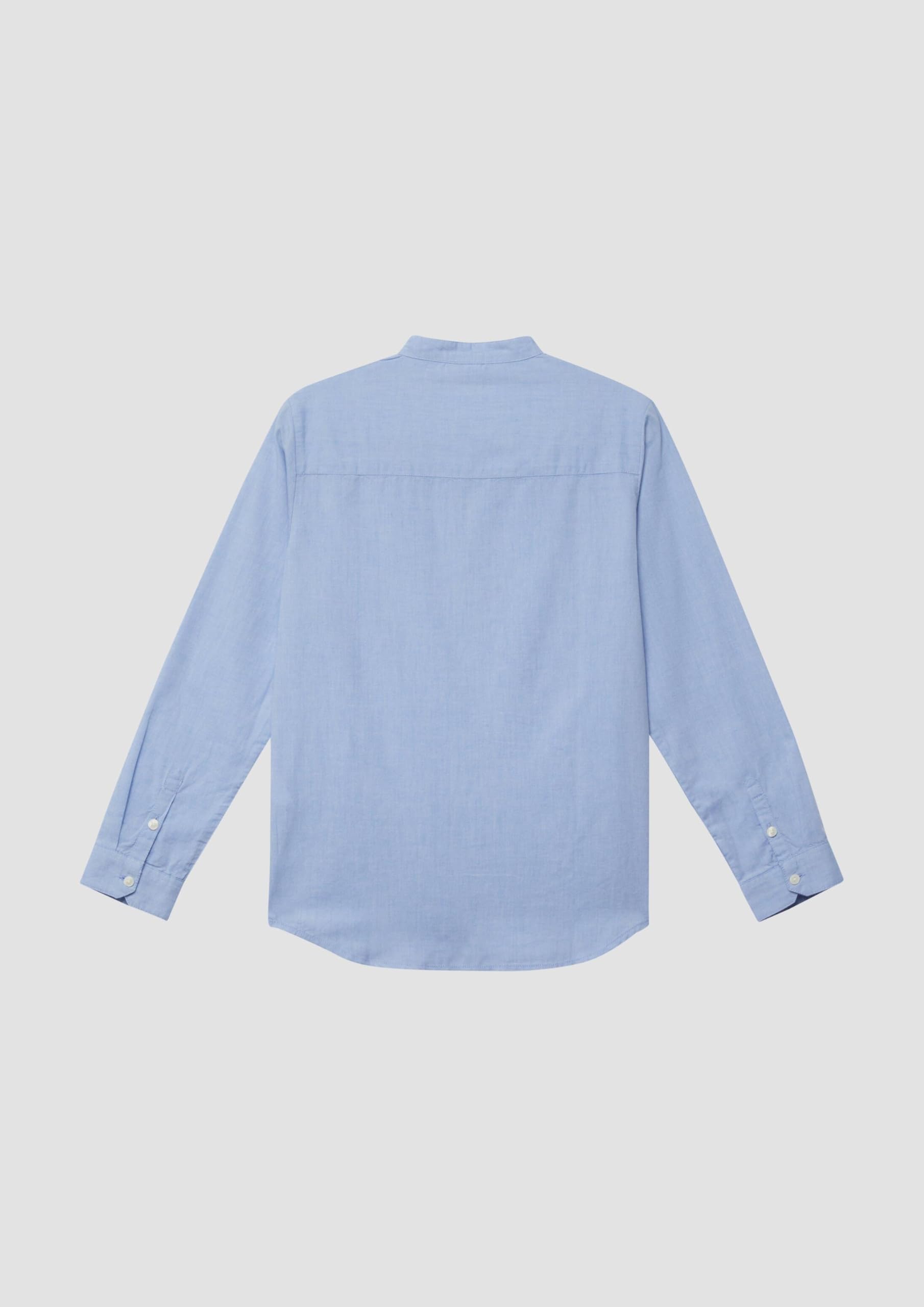 s.Oliver RED LABEL Chambray-Hemd Stehkragen 134-140 hell