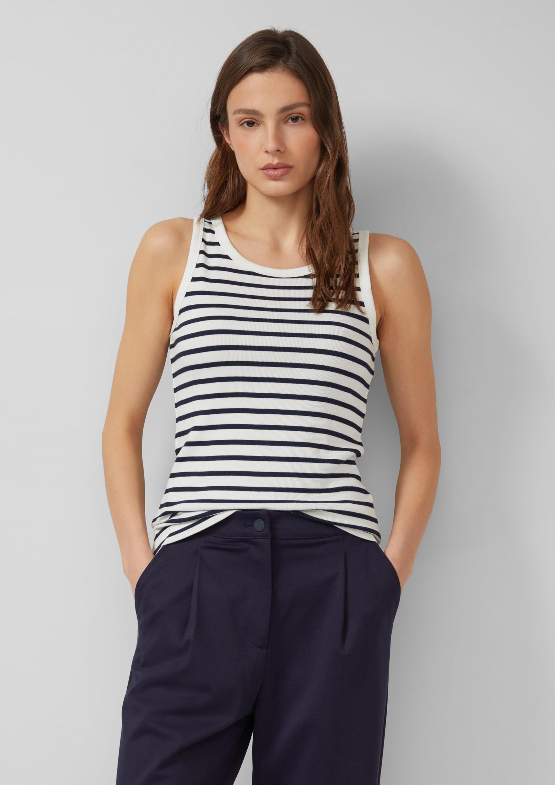 s.Oliver Junior Tanktop Top weiß Gr.36 ärmellos
