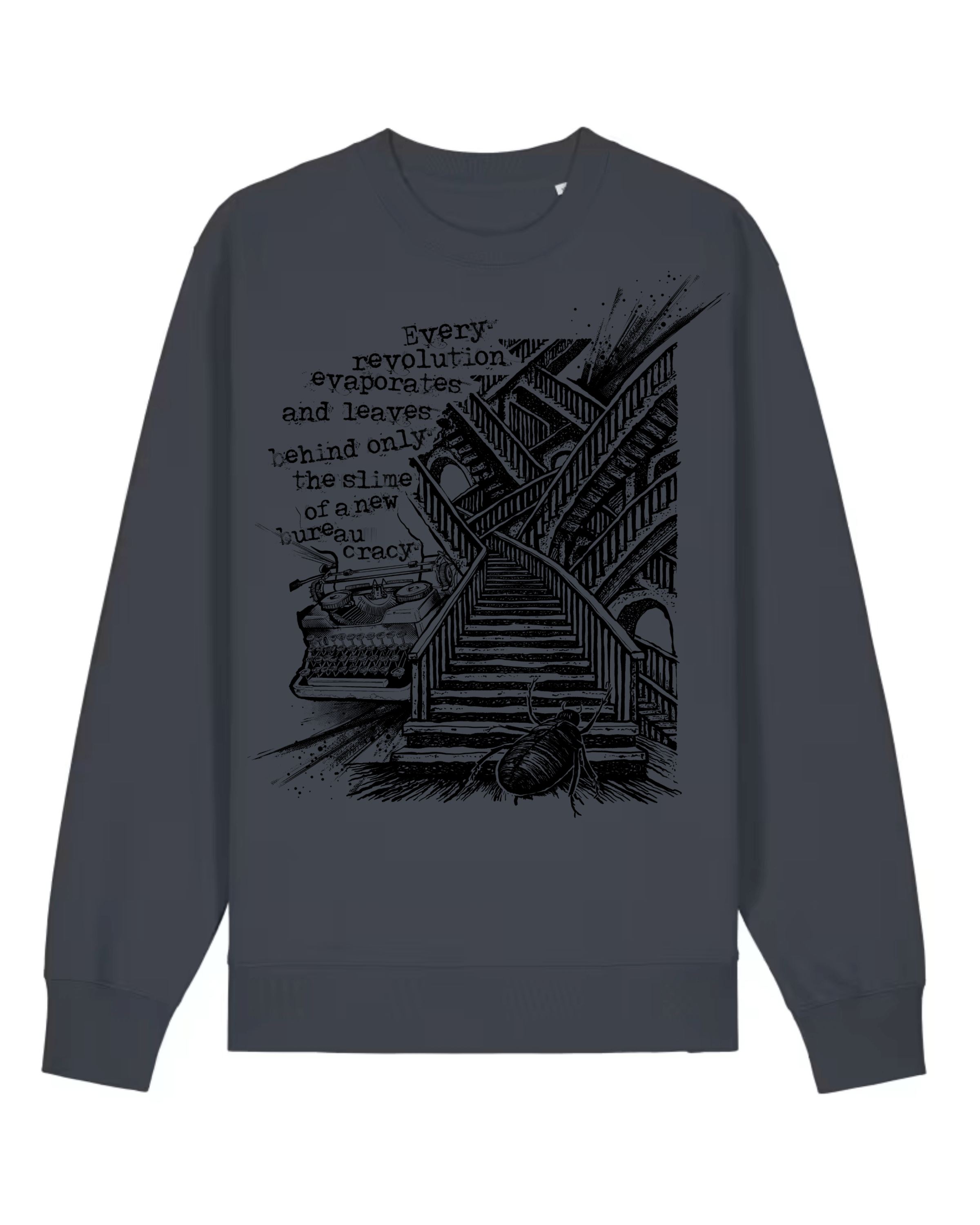 dna merch Die Verwandlung Kafka Rundhalspullover Stone Bio