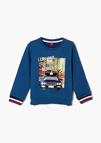 s.Oliver Jungen Sweatshirt Motiv Print Baumwolle Freizeit