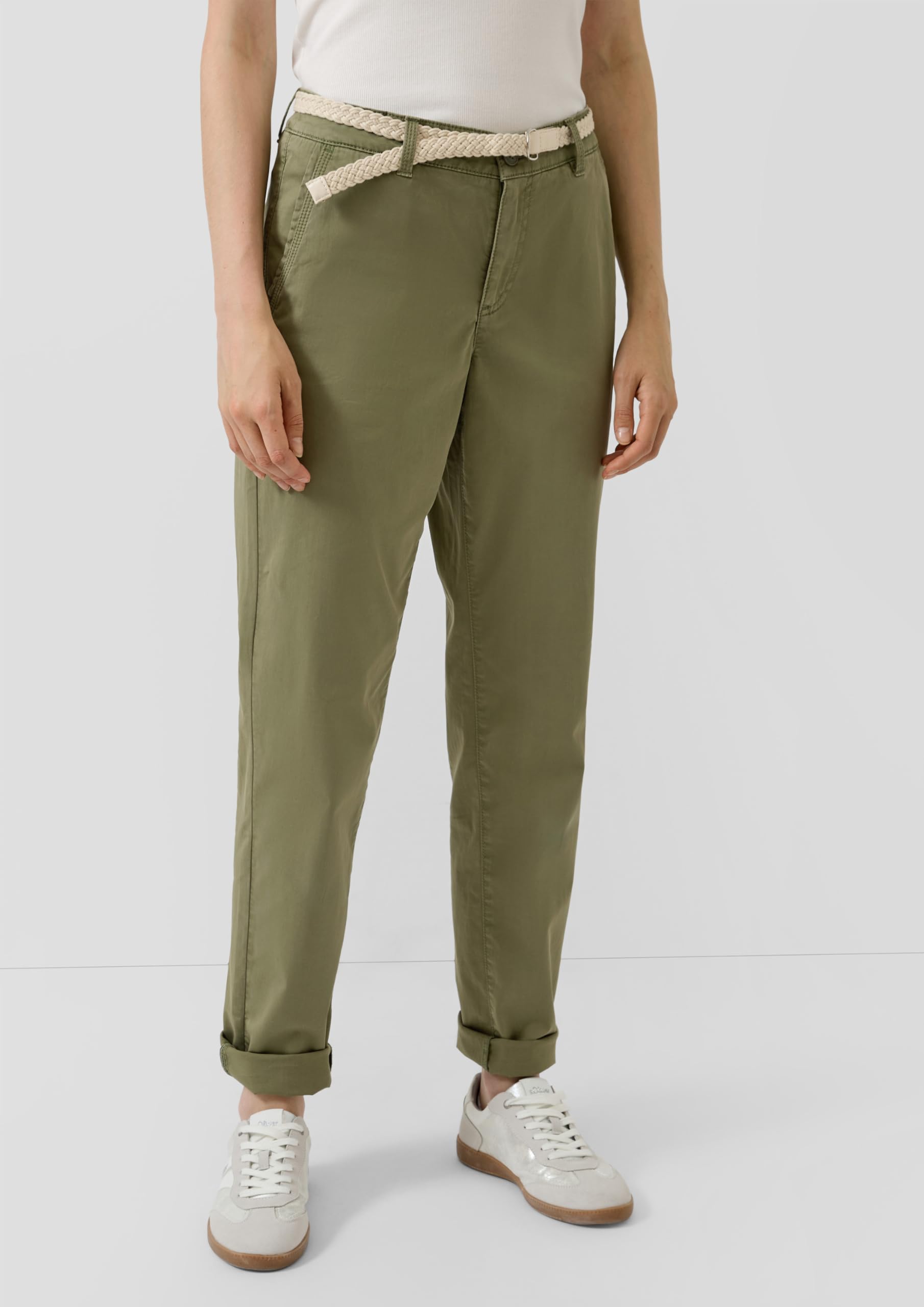 s.Oliver Junior Chino Hose beige Gr.34 mit Gürtel