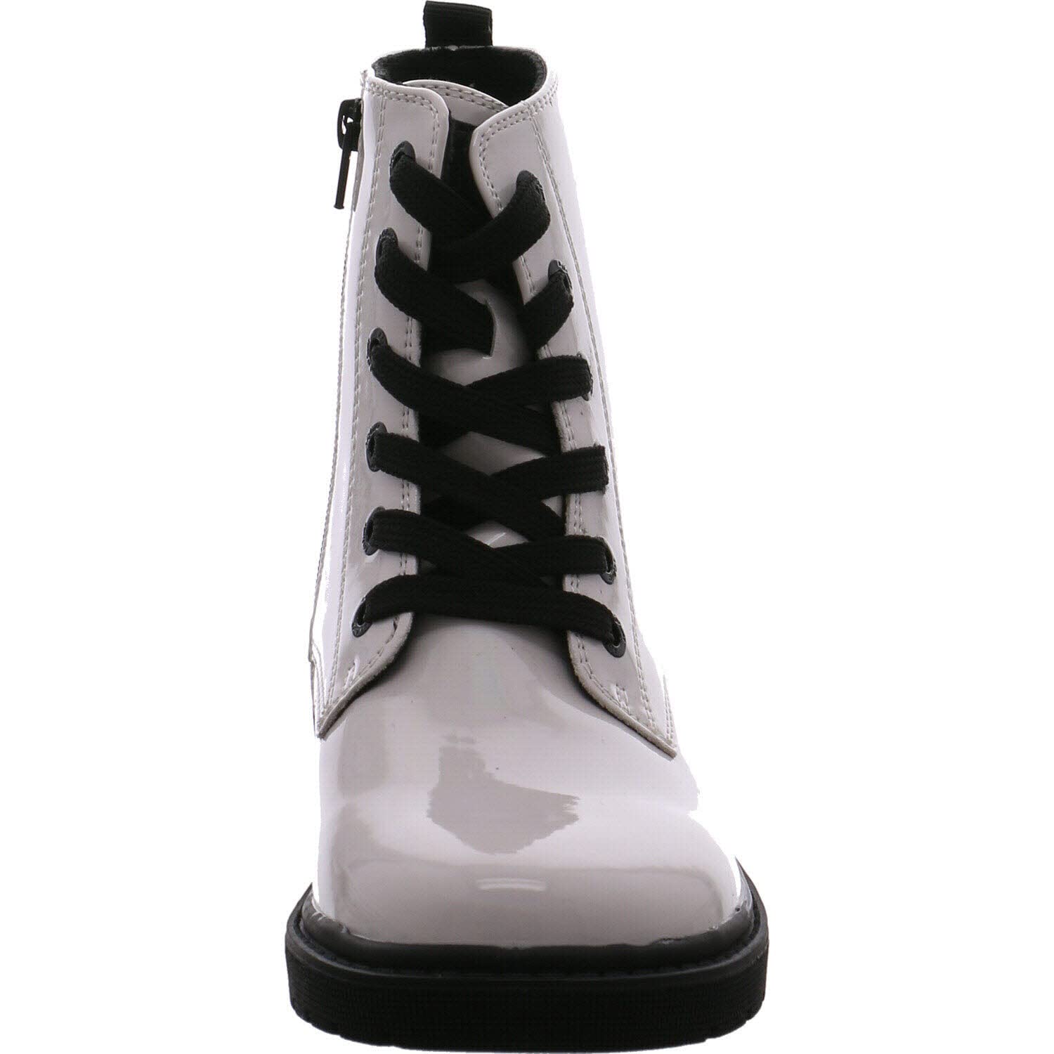 s.Oliver 45211 Mädchen Stiefelette Weiß Lack