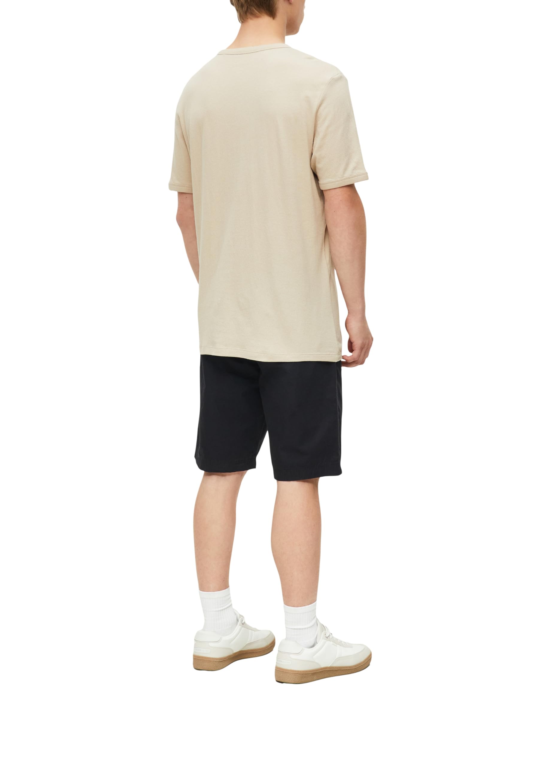 s.Oliver Seersucker T-Shirt leicht strukturiert blau