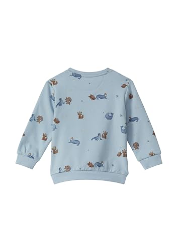 s.Oliver Junior All-Over-Print Sweatshirt 68 hellblau