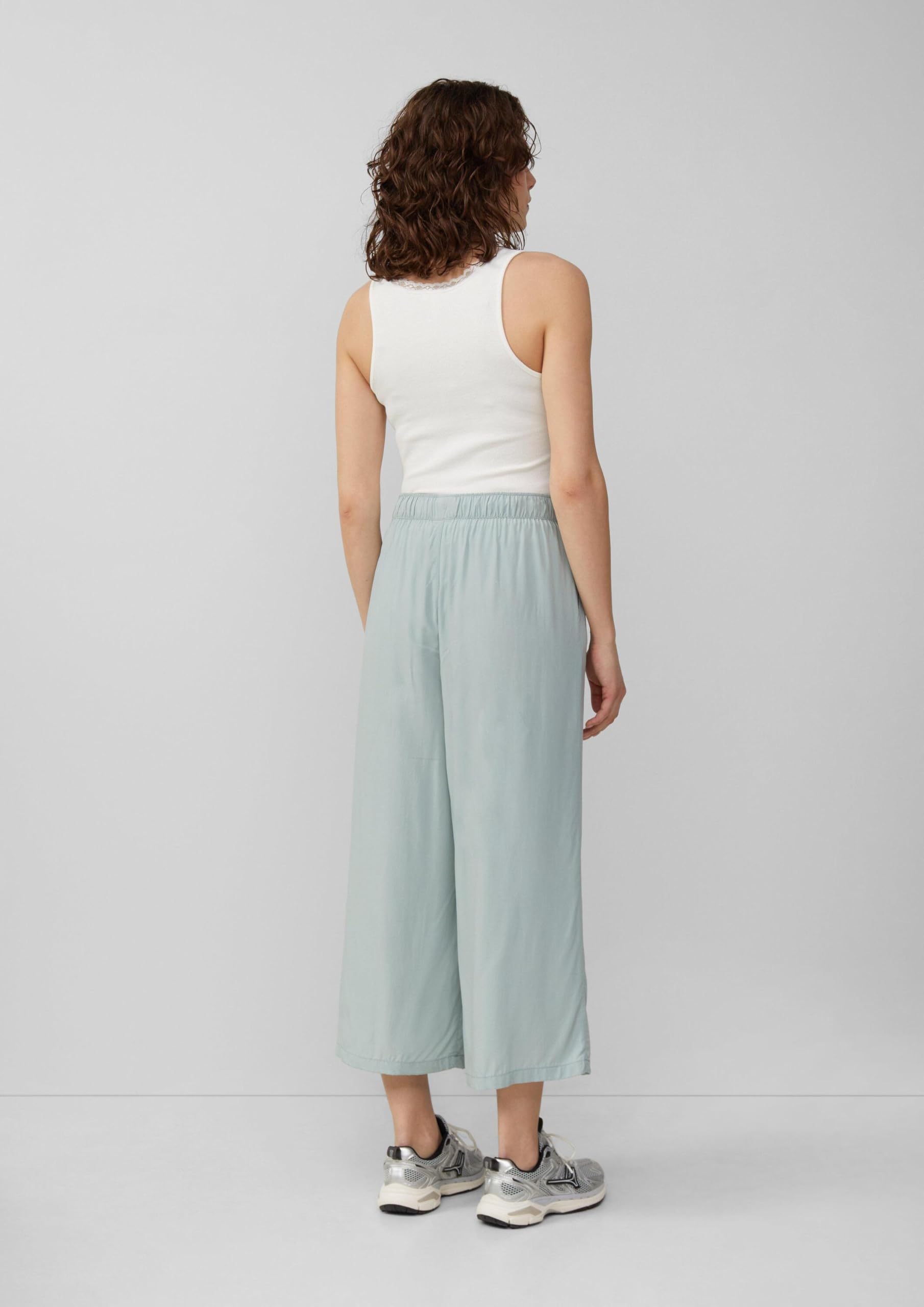 s.Oliver QS 2163072 Culotte Olivgrün Weit