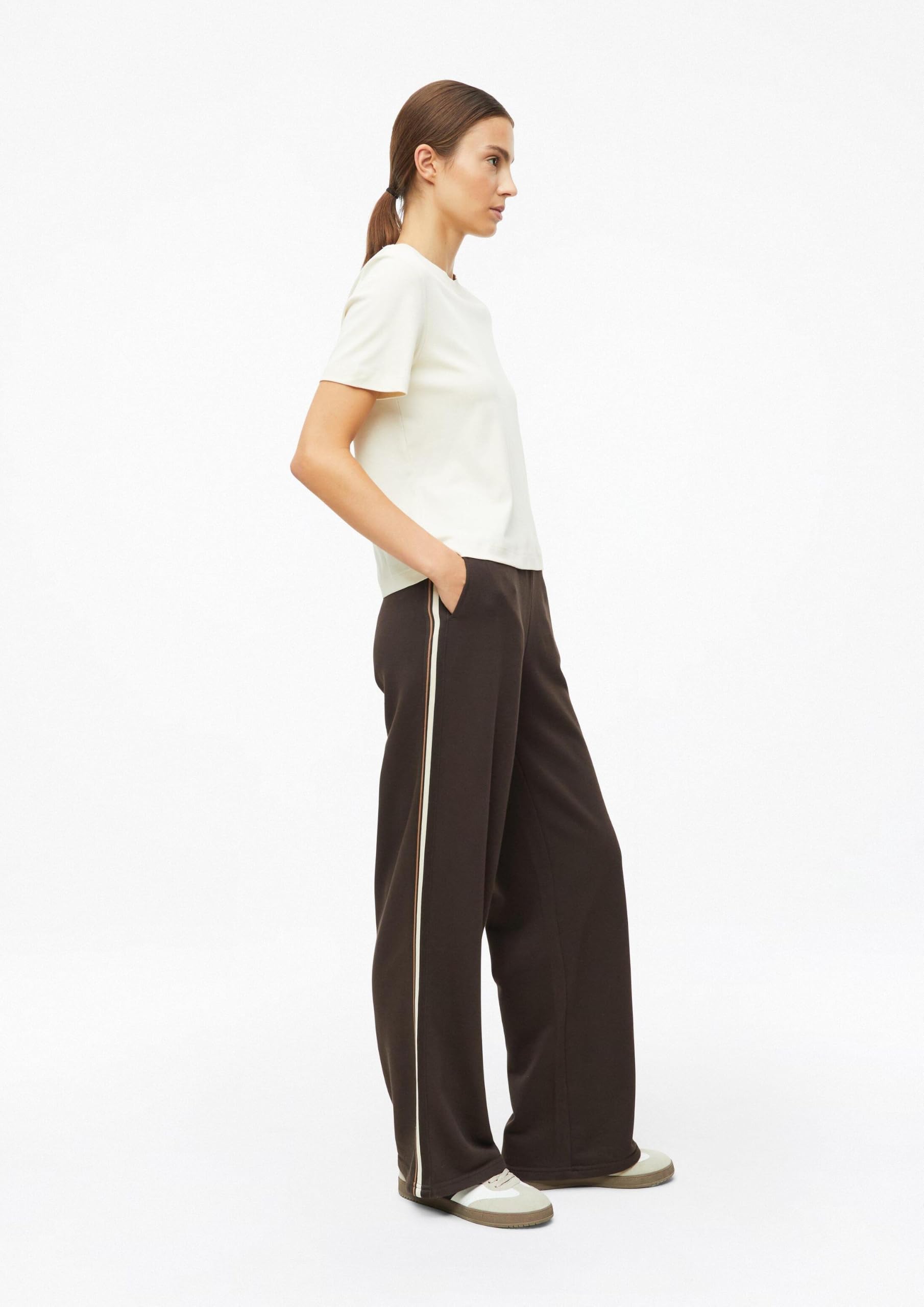 s.Oliver RED LABEL Wide-Leg-Hose Interlockjersey Gr.34 Damen
