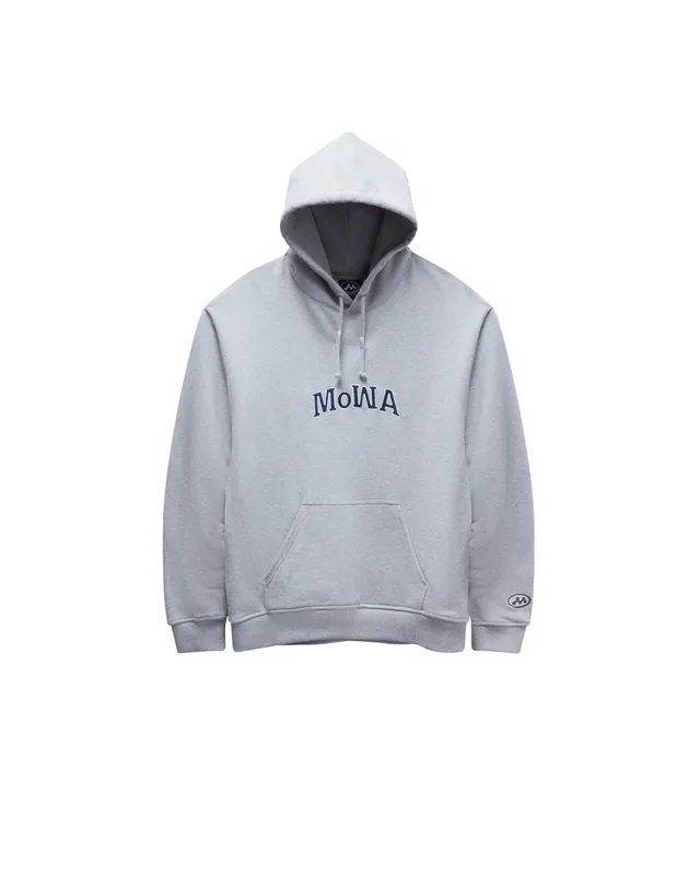 Mowalola MoWA Hoodie grau Baumwolle Stickerei