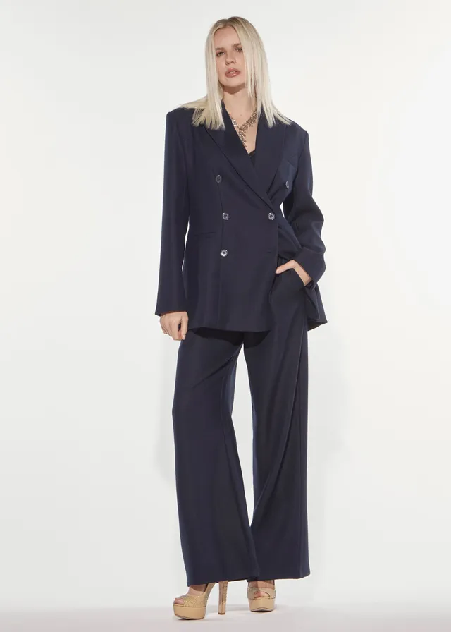 Denny Rose Doppelreiher Blazer dunkelblau Fischgrat