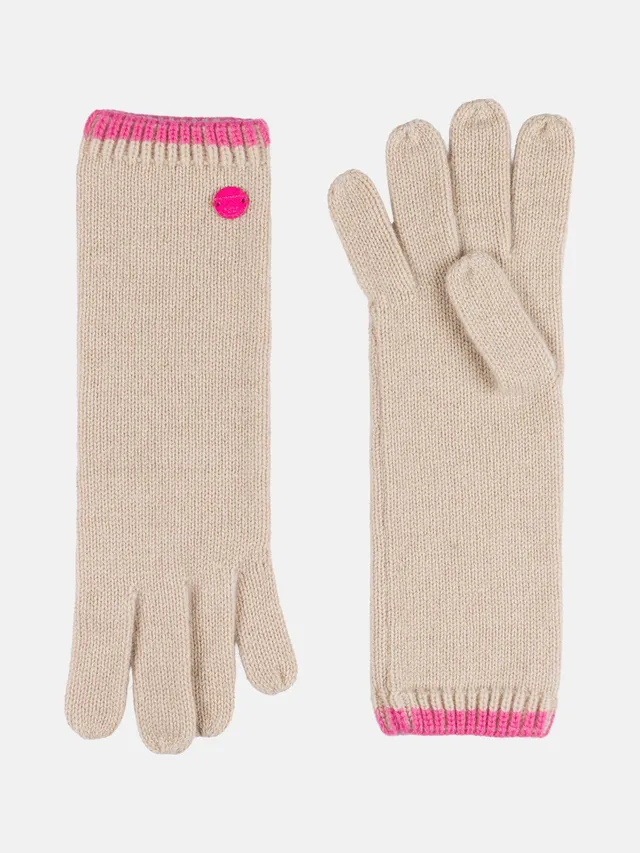 Lieblingsstück GariaL Wollhandschuh beige Kaschmir