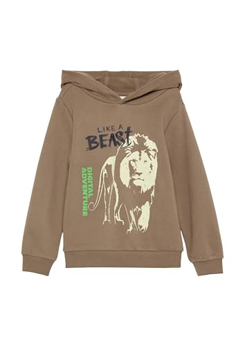 s.Oliver Red Label Hoodie Glow-Print Gr. 116-122 Cognac