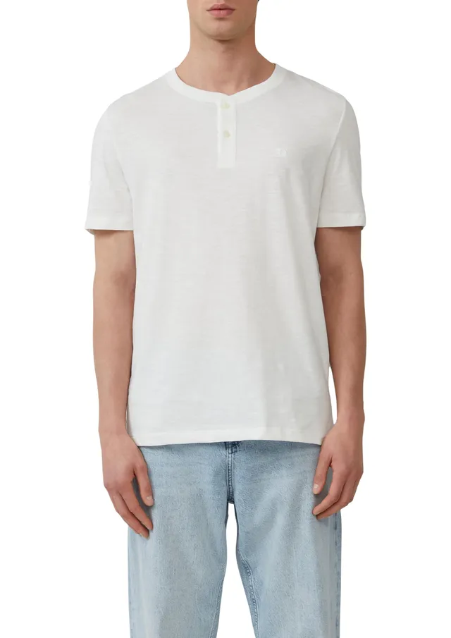 s.Oliver Henley-Shirt Flammgarn Knopfleiste
