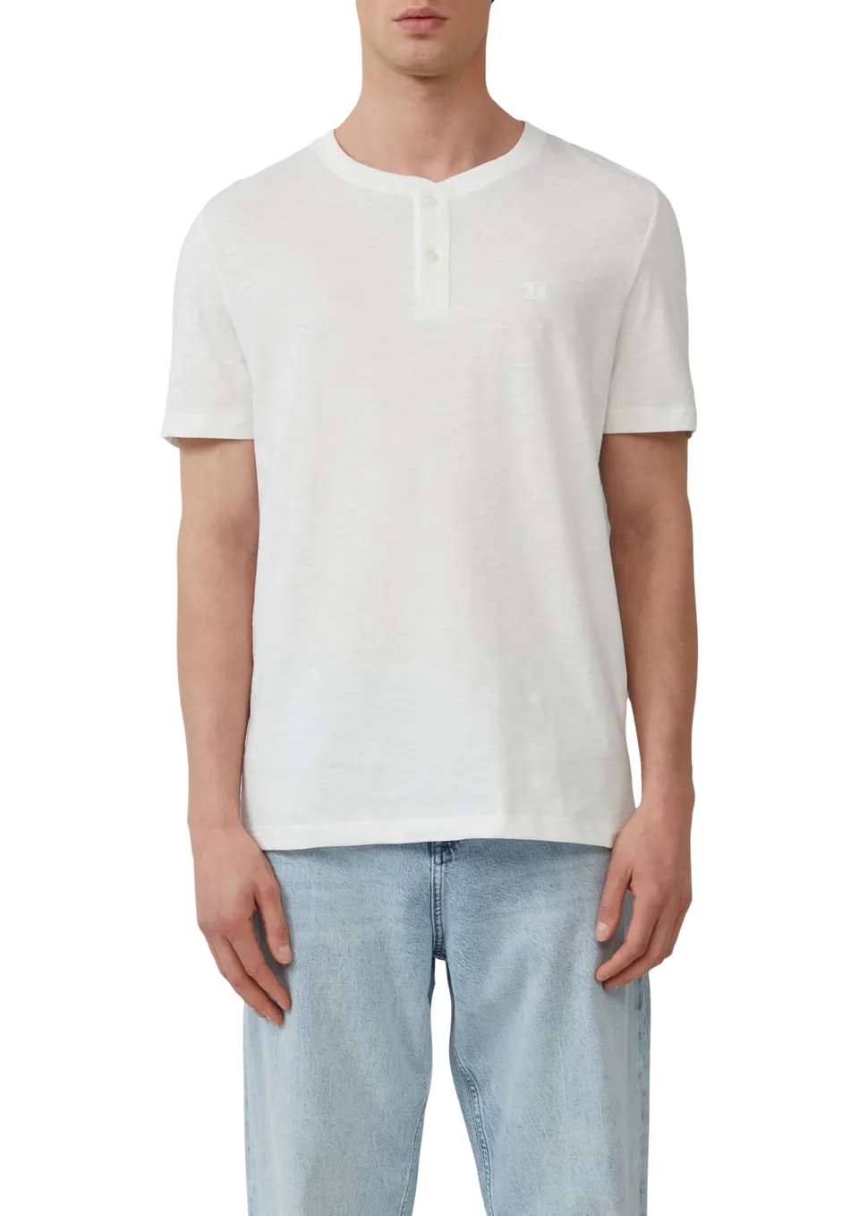s.Oliver Henley-Shirt Flammgarn Knopfleiste