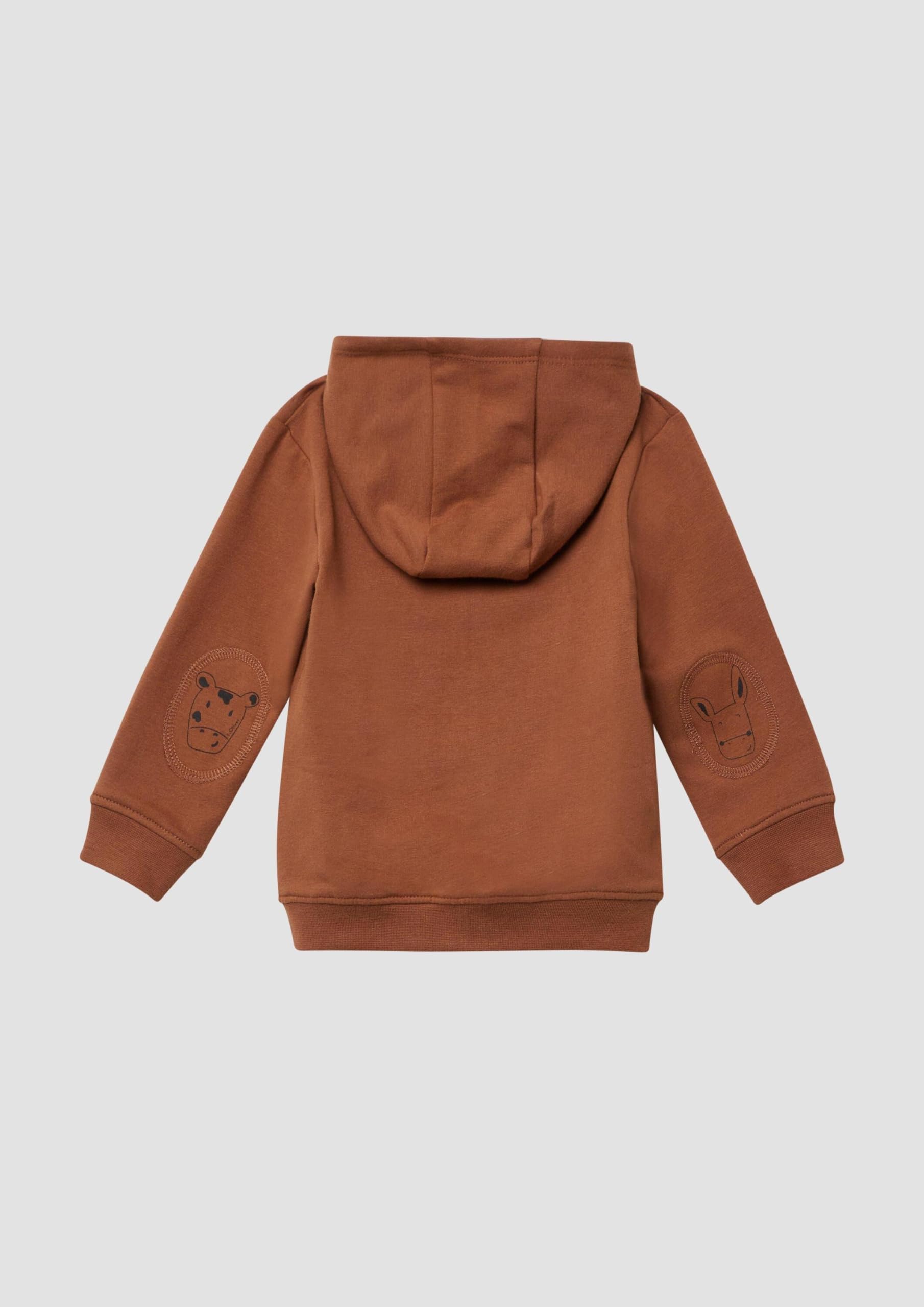 s.Oliver Junior Sweatjacke 74 braun mit Kapuze