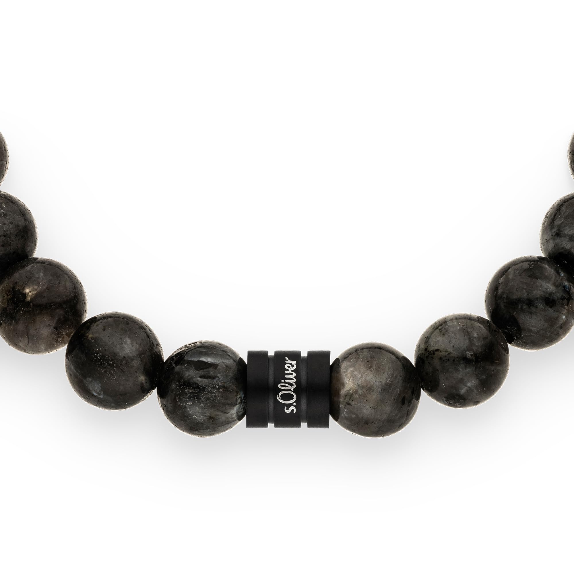 s.Oliver RED LABEL Beads Armband grau/blau Herren