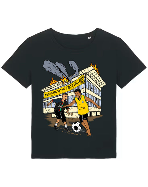 dna merch Football To The Footballers T-Shirt Damen Bio-Baumwolle