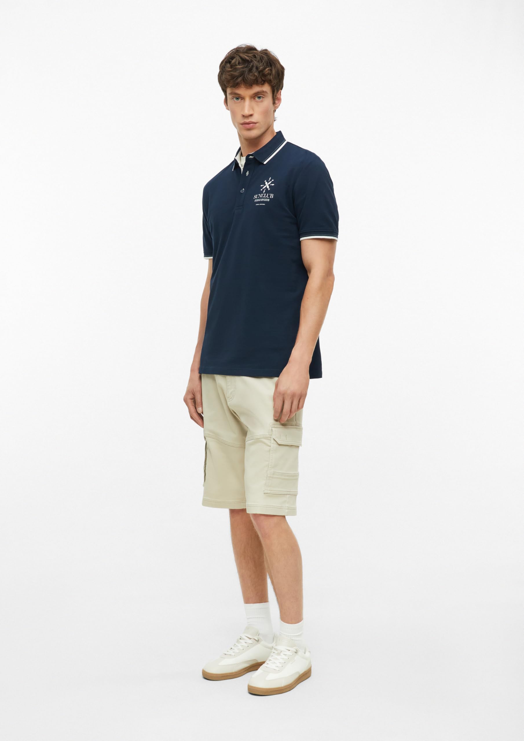 s.Oliver Junior Polo-Shirt Herren Piqué Frontprint