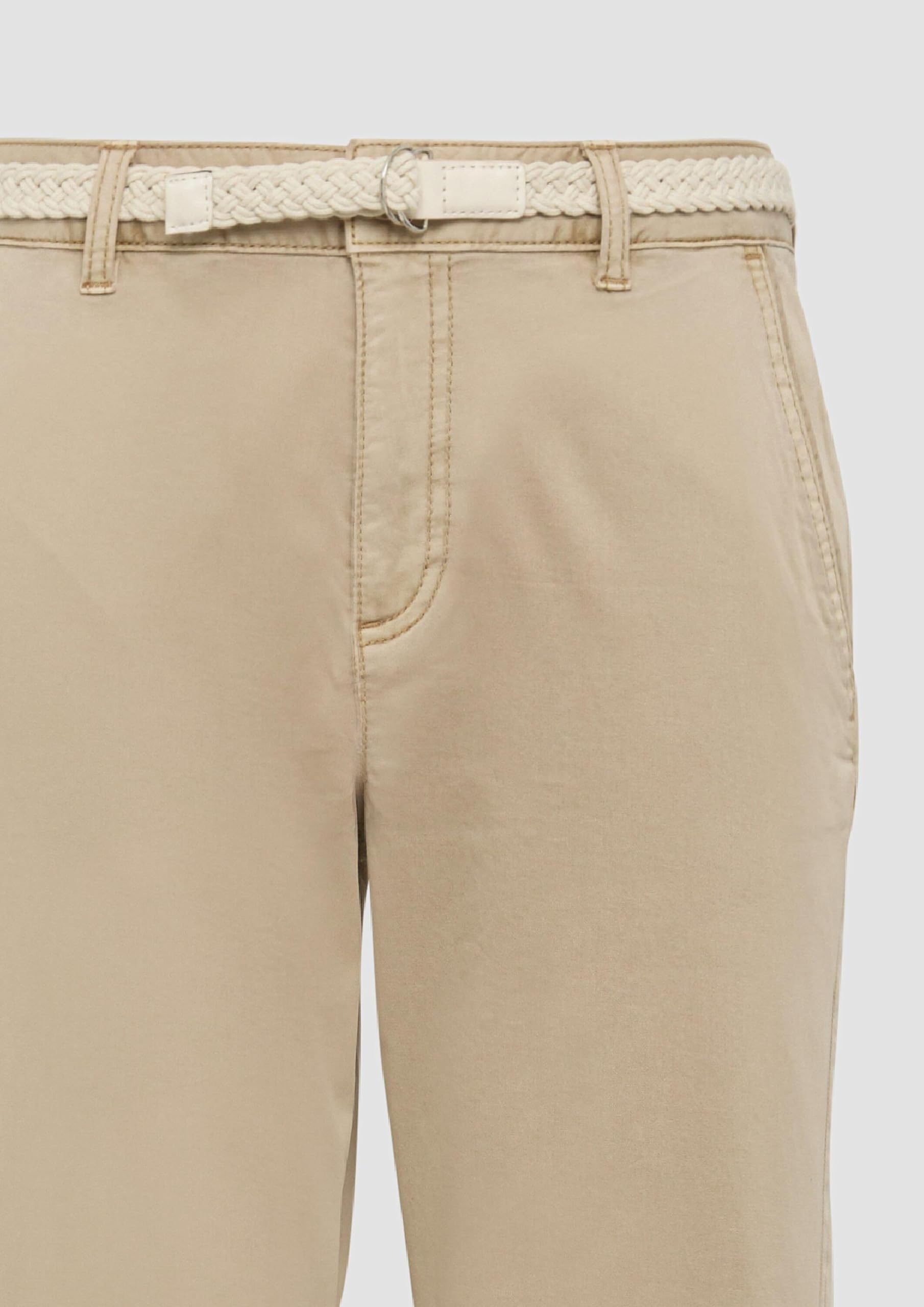 s.Oliver Junior Garment Dye Chinohose mit Flechtgürtel