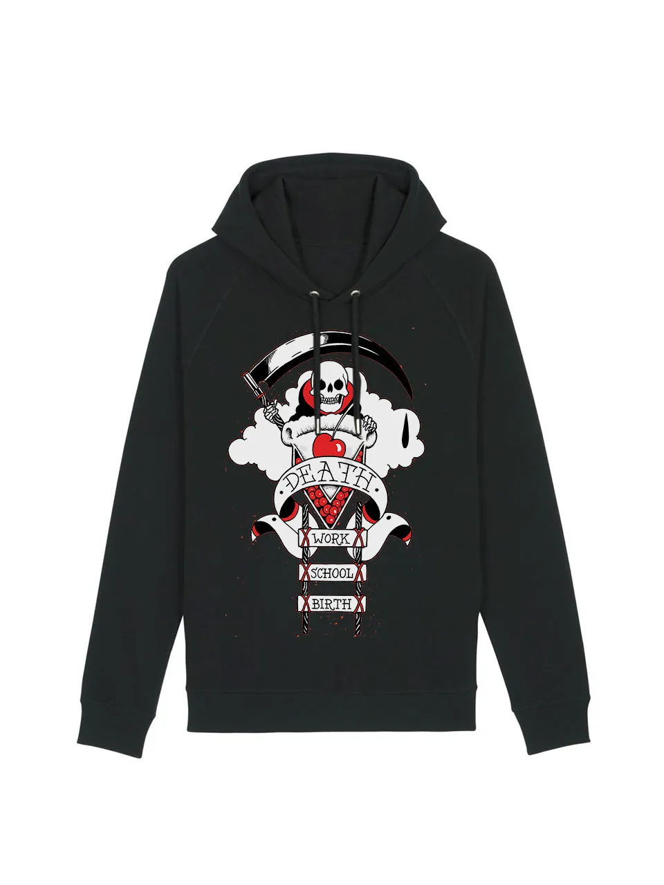 dna merch Kuchen im Himmel Joe Hill Kapuzenpullover schwarz