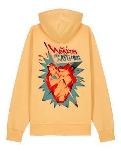 dna merch No Workers No Nothing Hoodie Front Backprint