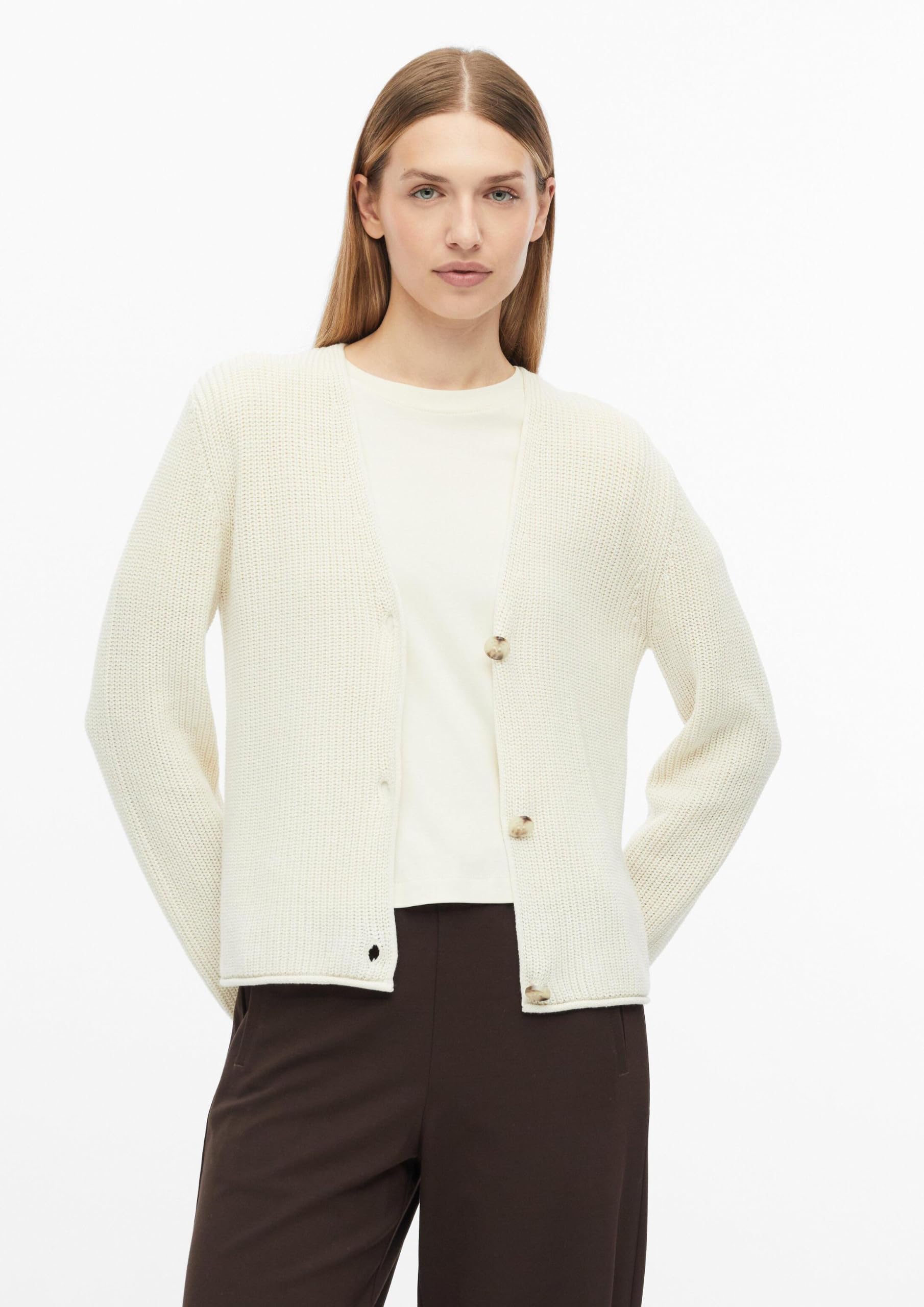 s.Oliver 2181391 Strickjacke Weiß