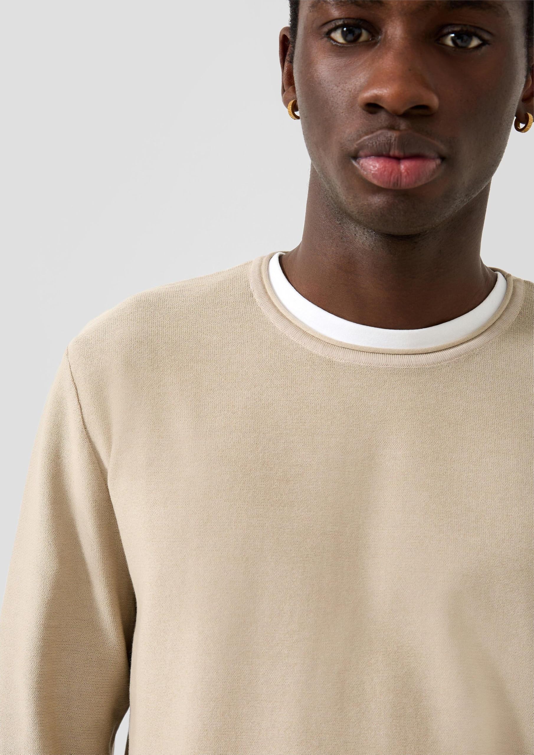 s.Oliver QS Gewaschener Strickpullover langarm