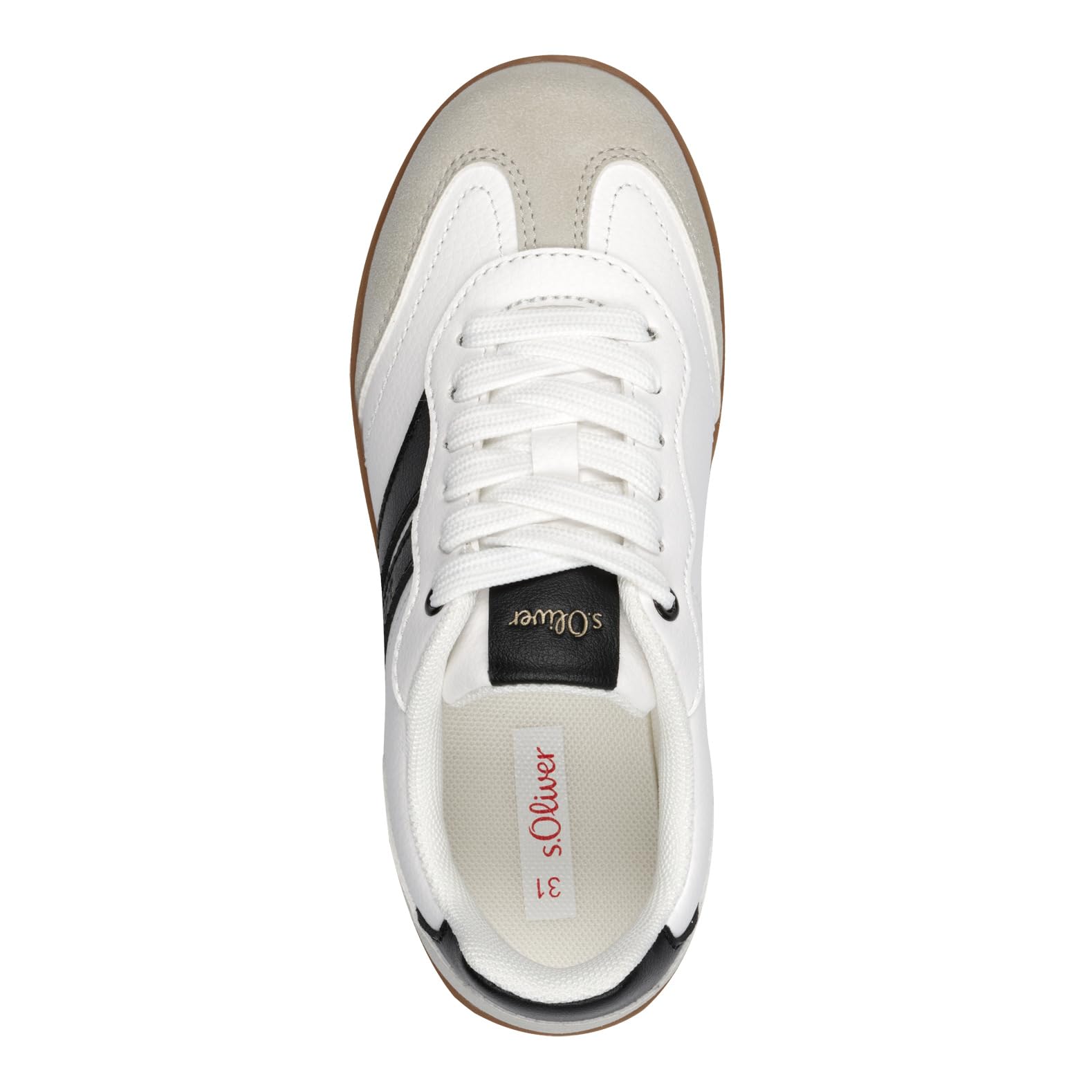 s.Oliver Junior Sneaker White Comb flach Mädchen