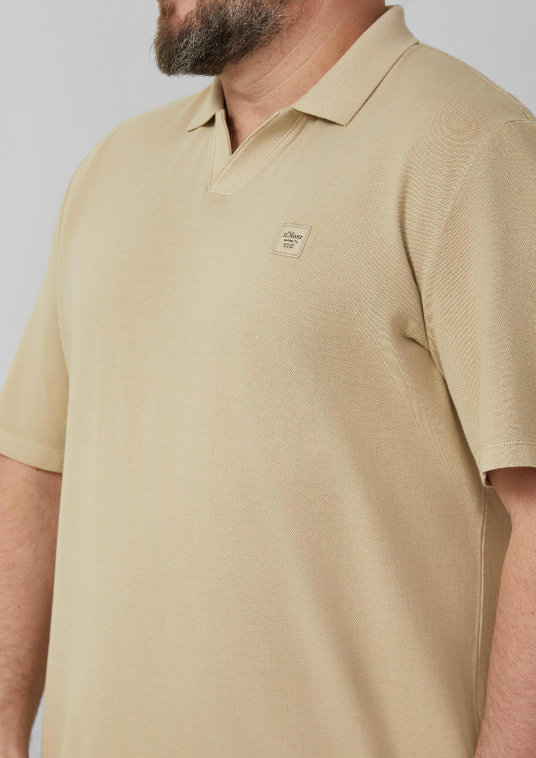 s.Oliver Regular Fit Polo-Shirt Pikée Garment Dye