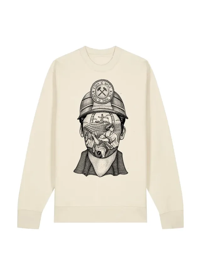 dna merch Working Class History Mine Gehört Uns Pullover Schwarz