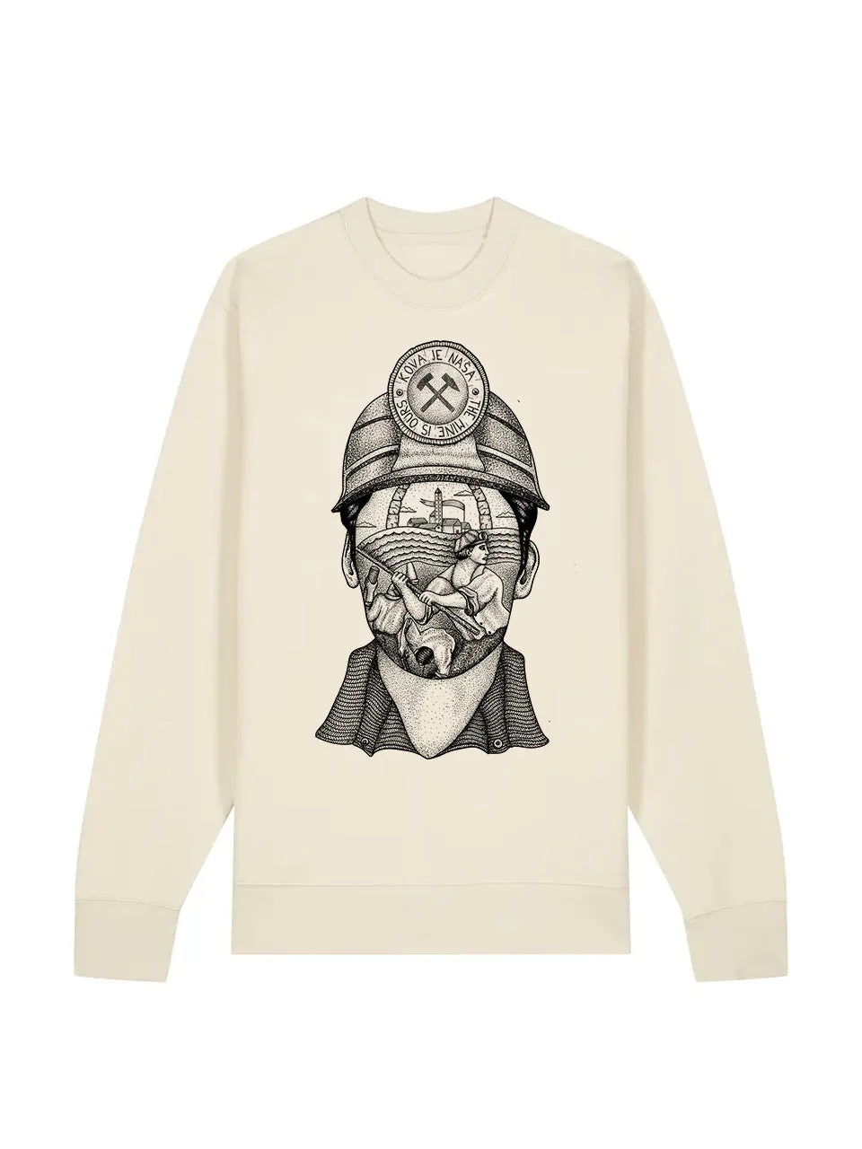 dna merch Working Class History Mine Gehört Uns Pullover Schwarz