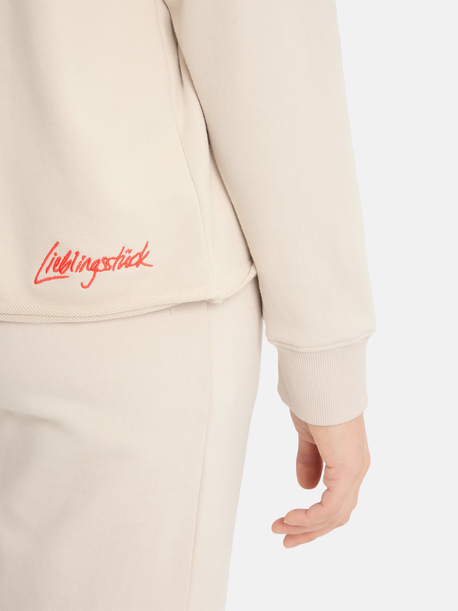 Lieblingsstück BirdieL Sweatshirt beige aus Baumwollmix