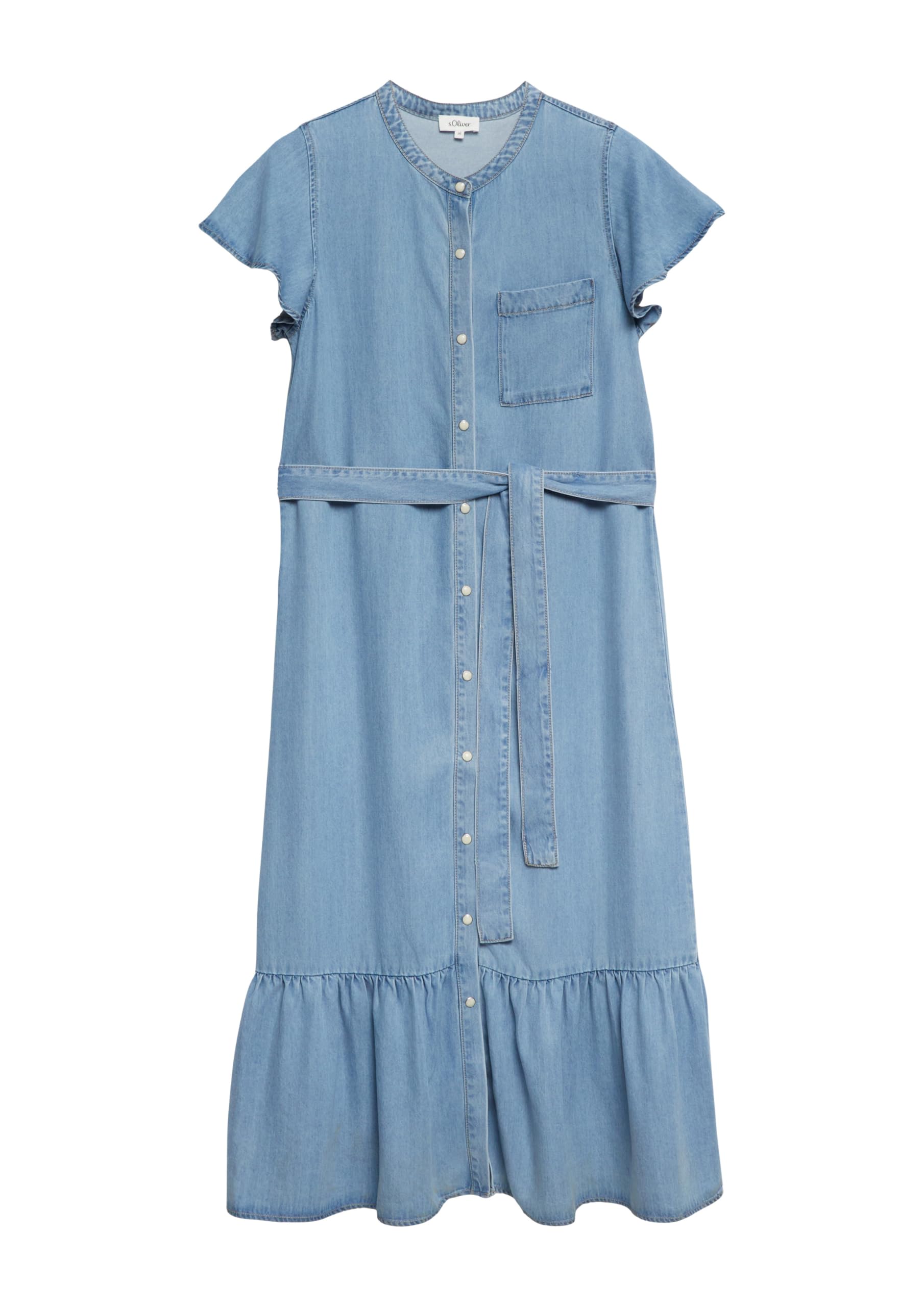 s.Oliver Red Label Midi-Denimkleid Gr.46 Lyocell