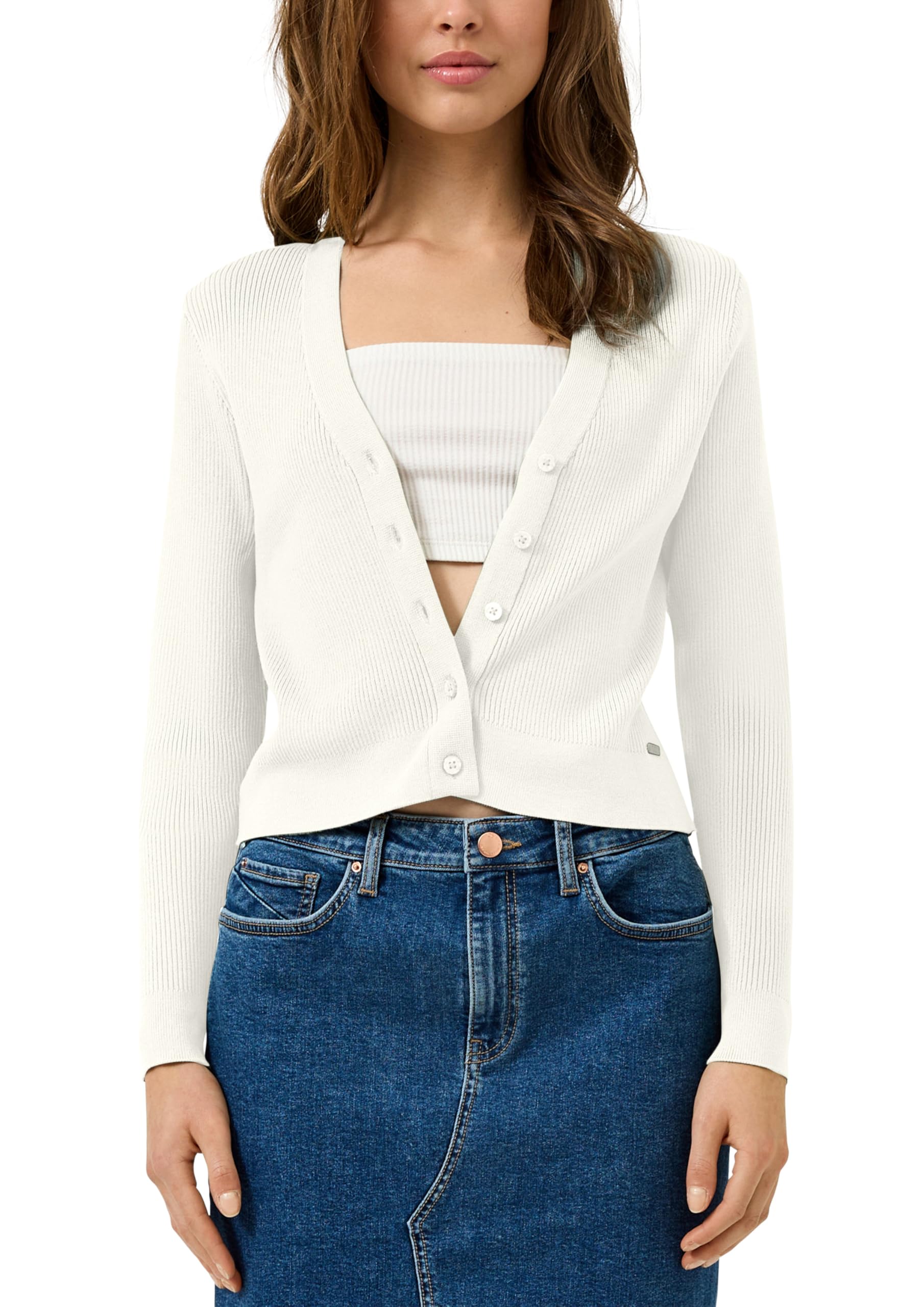 s.Oliver QS 2175149 Strickjacke Damen M grün