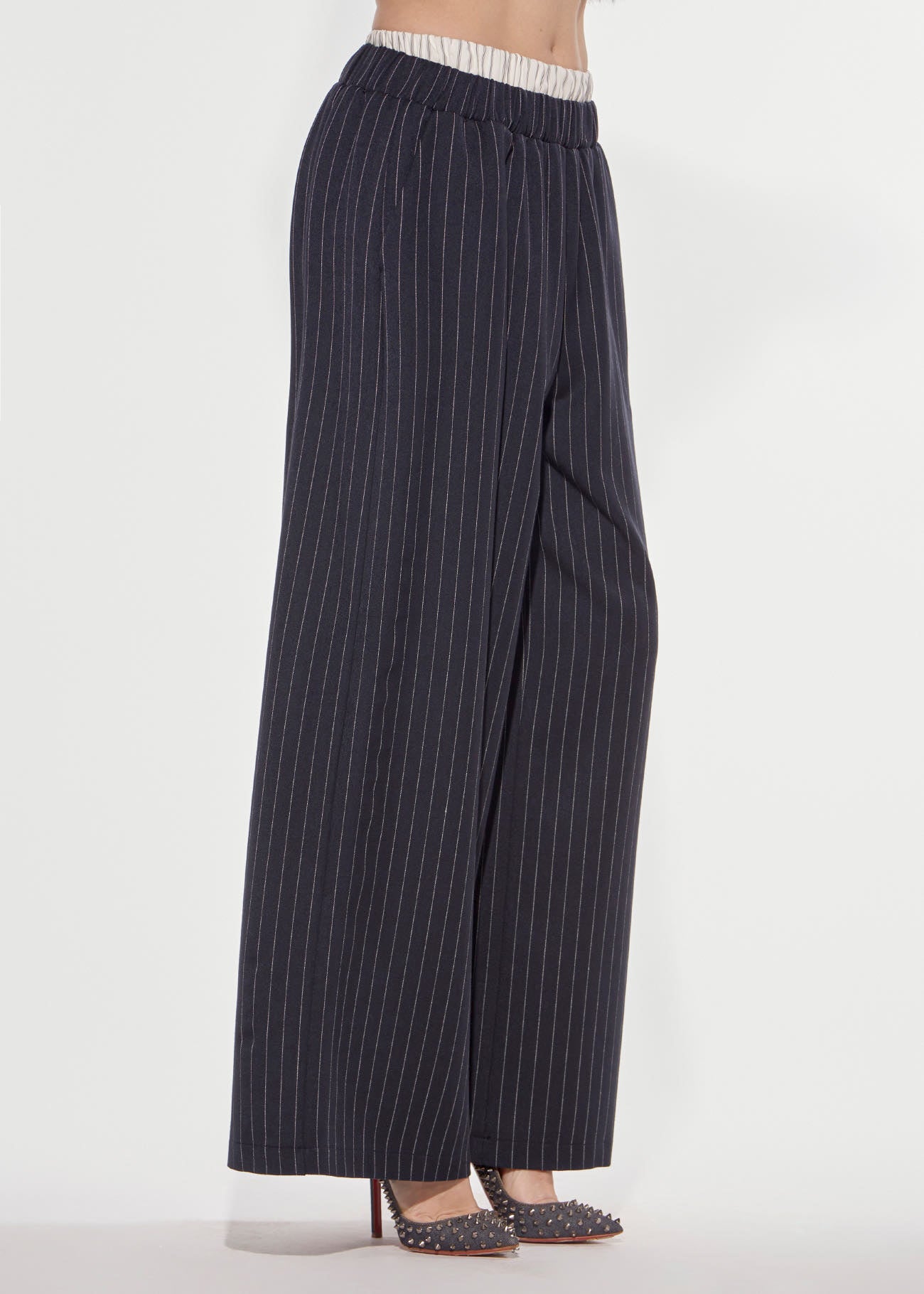Denny Rose Academy Hose Dark Sapphire Nadelstreifen