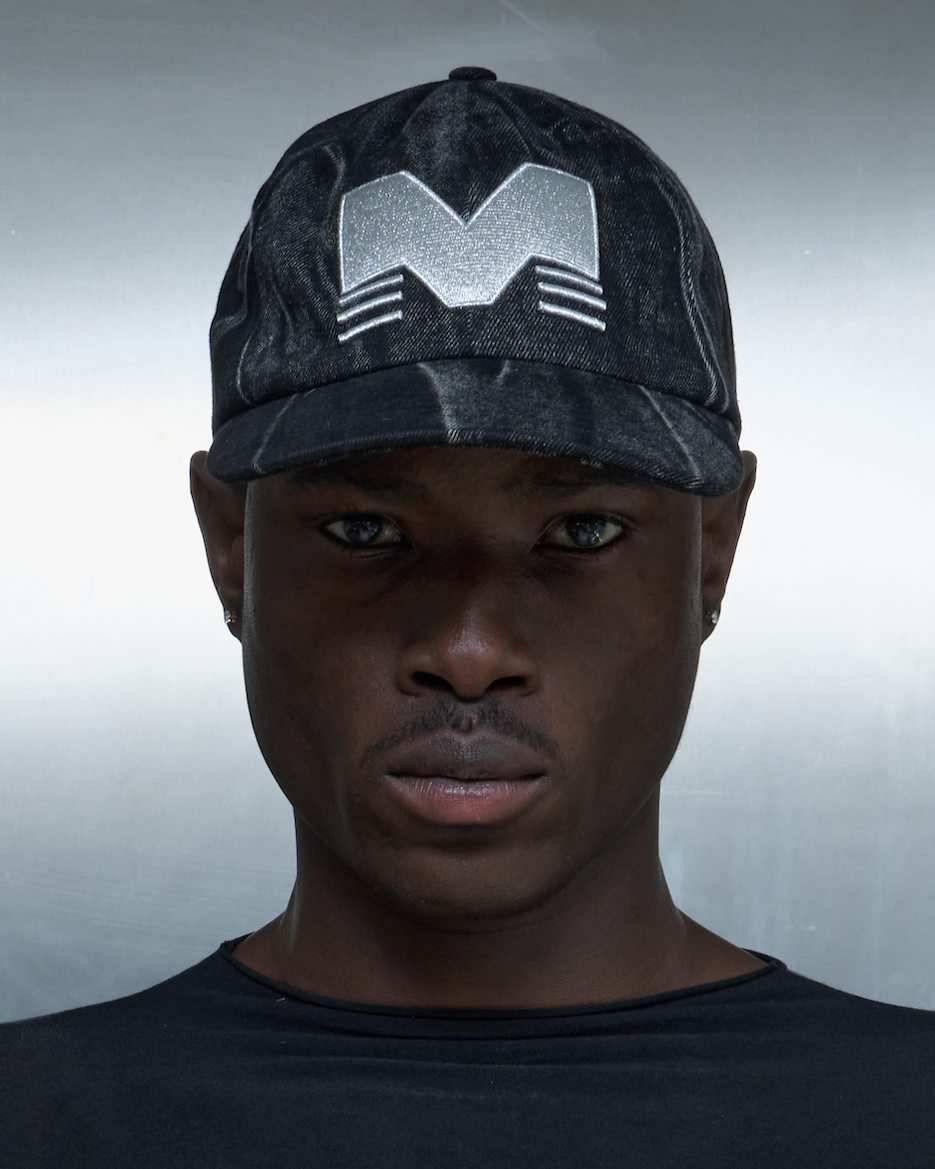 Mowalola Mind Game Trucker Cap Schwarz Baumwolle