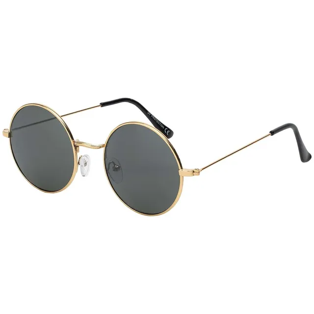 BEZLIT 30559 Runde Sonnenbrille Schwarz-gold UV400