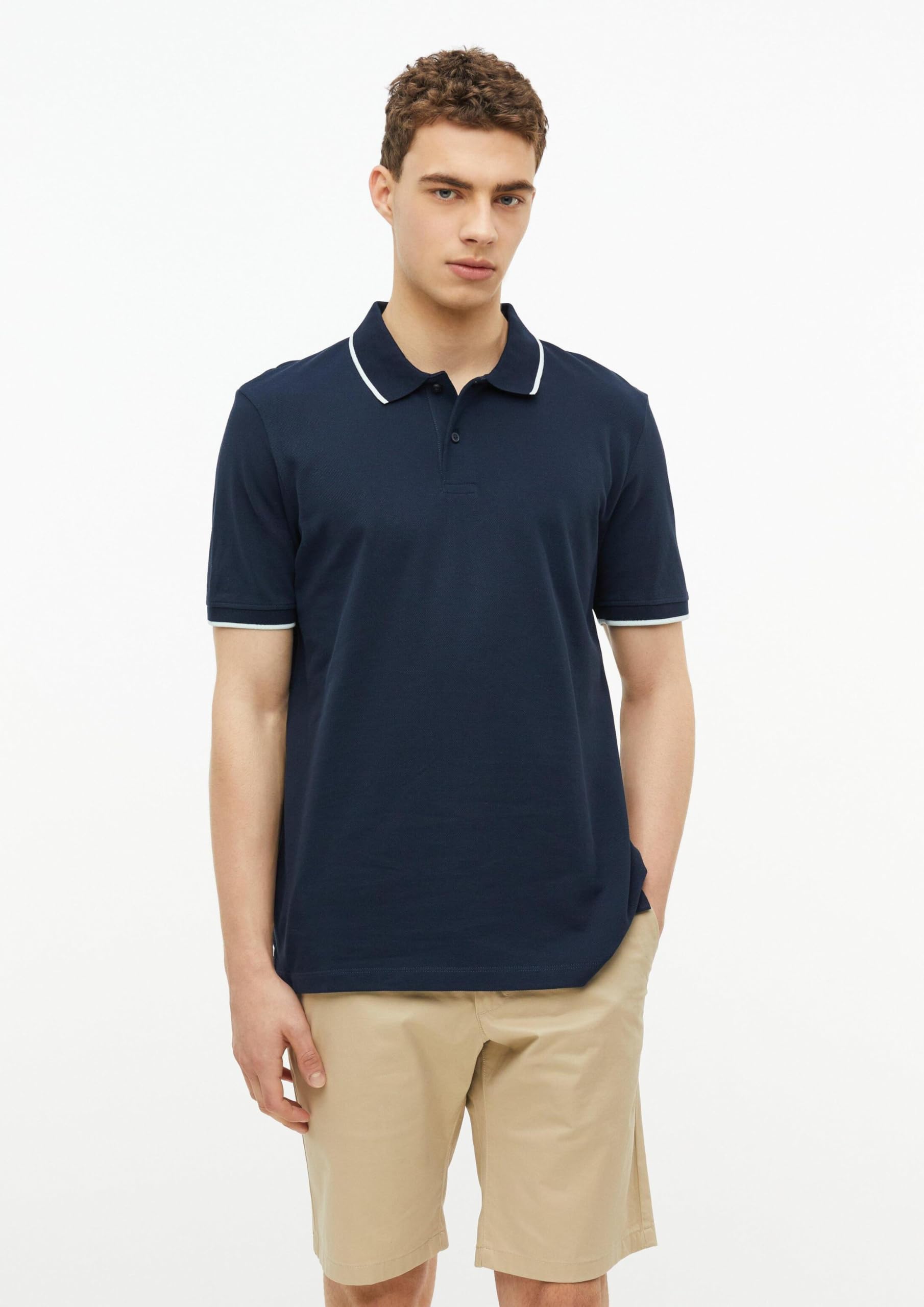 s.Oliver Junior Poloshirt Piqué Kontrast schiefergrau