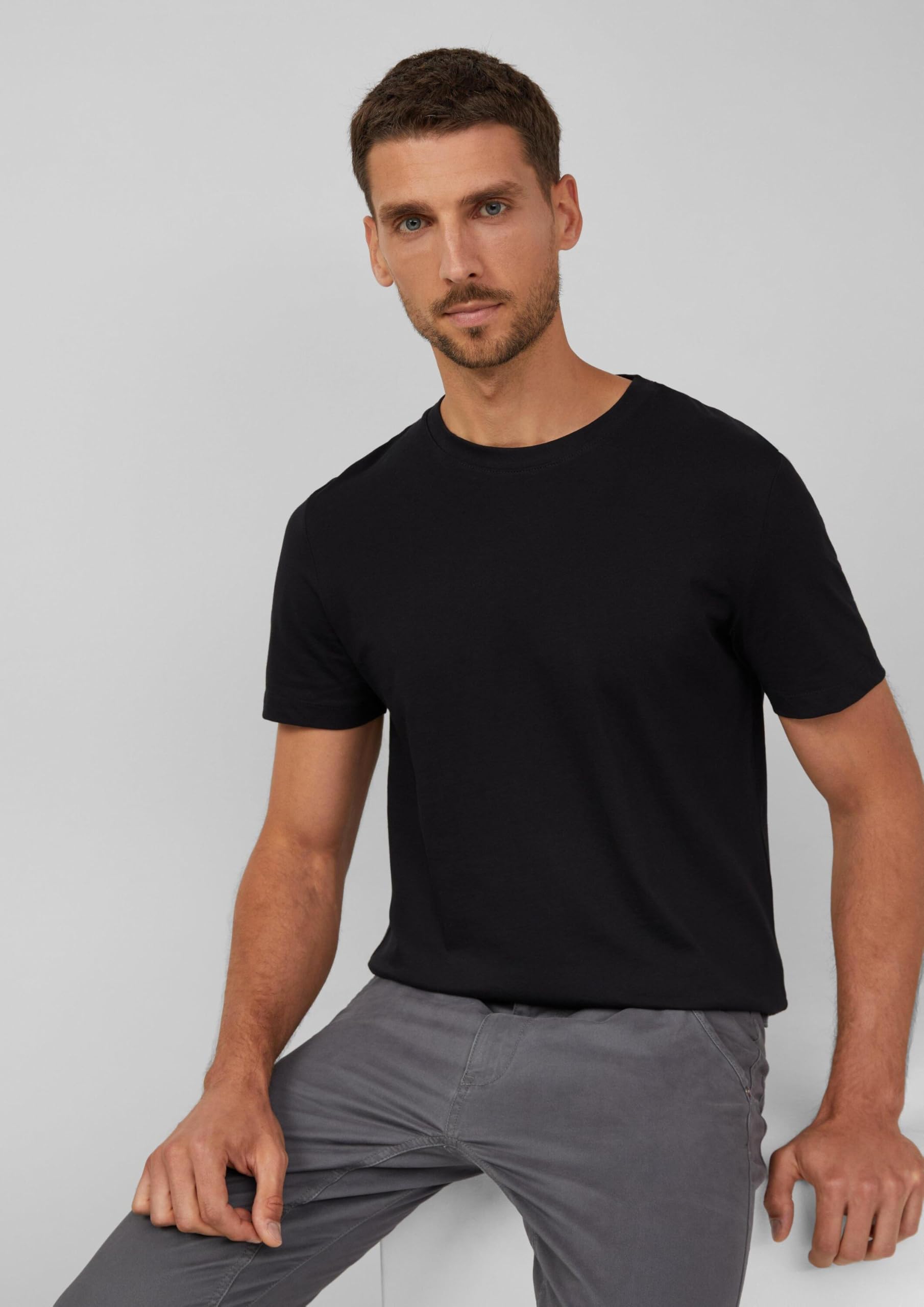 s.Oliver RED LABEL T-Shirt Baumwoll-Jersey 5er-Pack schwarz XL?