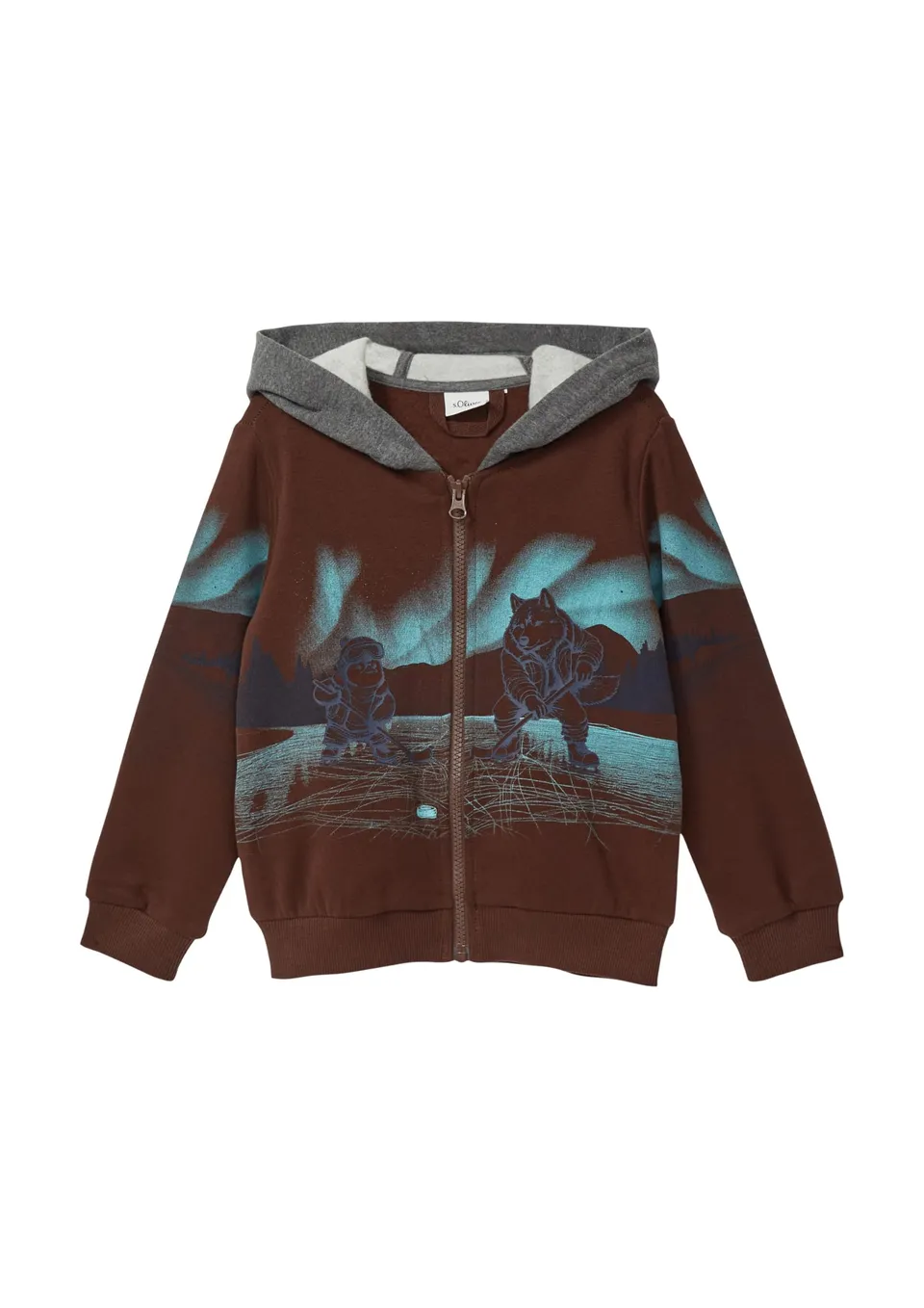 s.Oliver RED LABEL Kapuzen-Sweatjacke 104-110 kuschelig