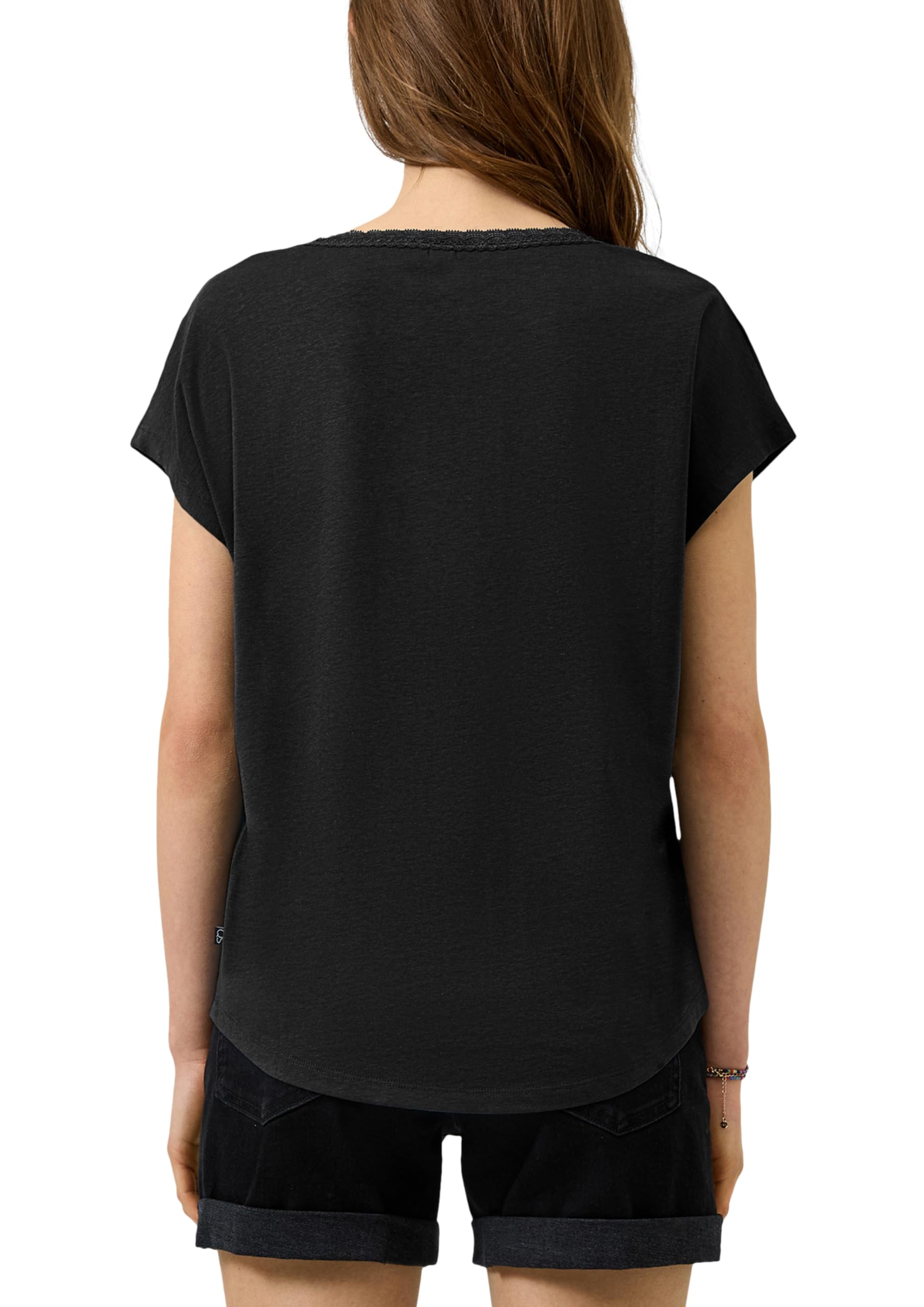 s.Oliver Junior QS Modalmixshirt Spitze Schwarz M