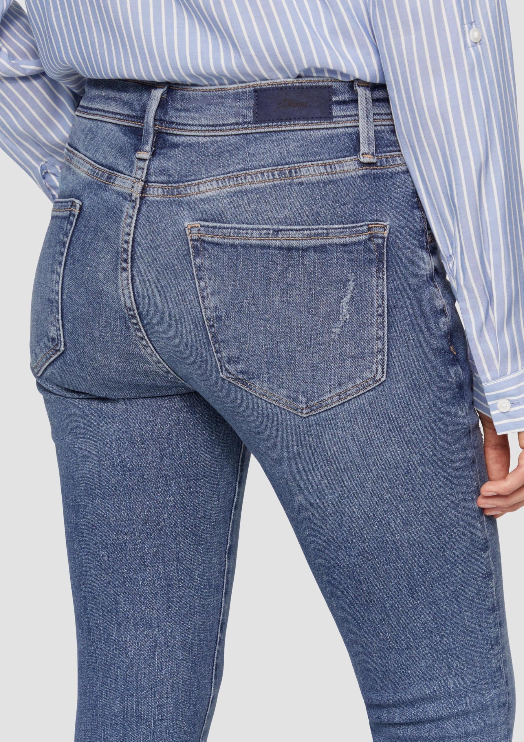 s.Oliver Betsy Ankle-Jeans Blau Slim Fit