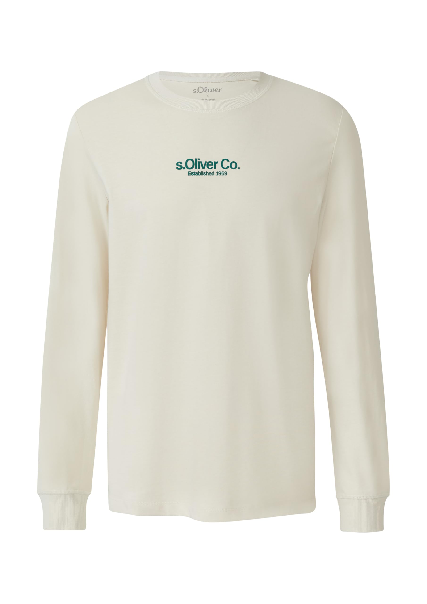 s.Oliver Longsleeve Baumwolle Logo Langarm