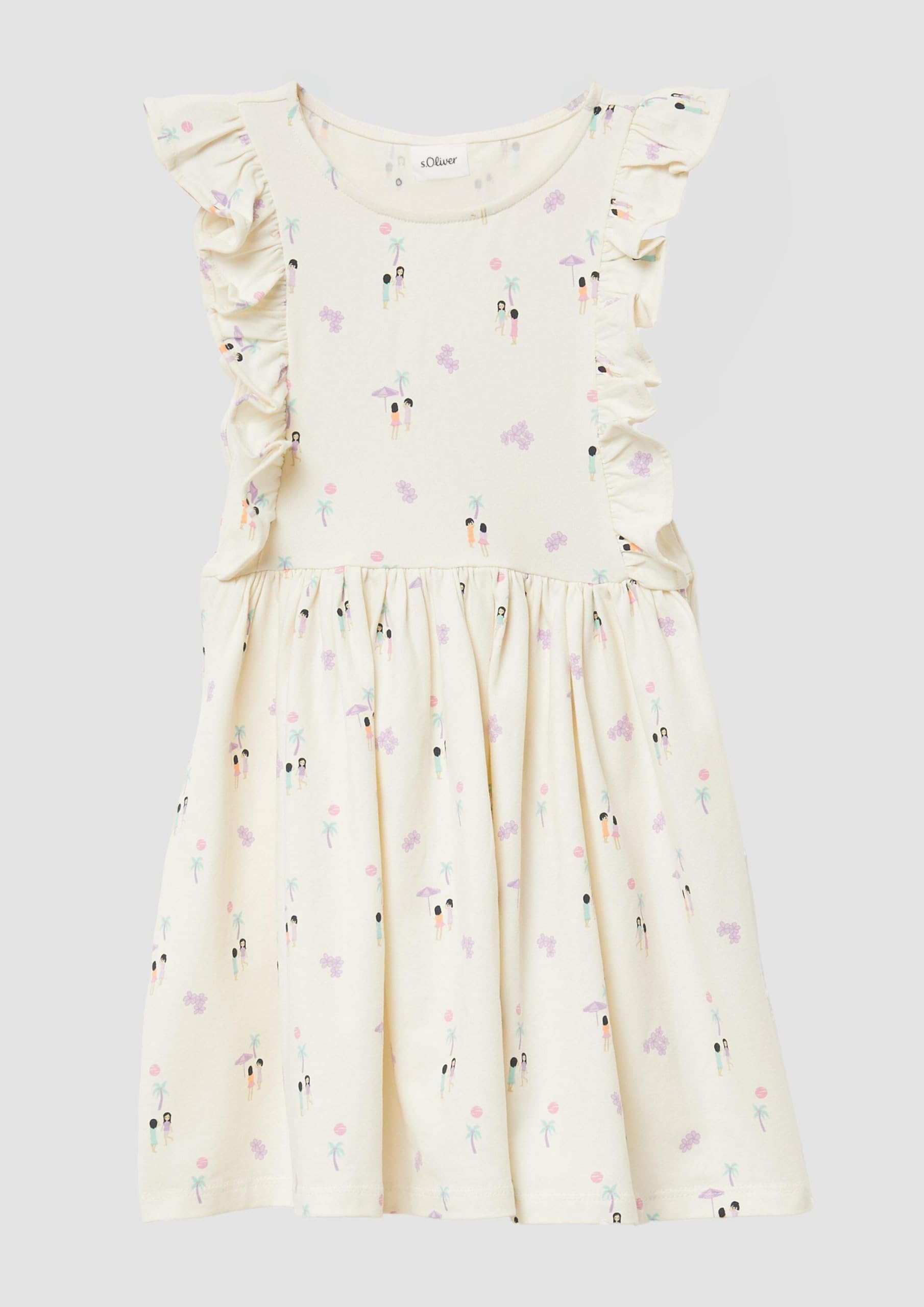 s.Oliver RED LABEL Kleid Volant Gr.128 Print