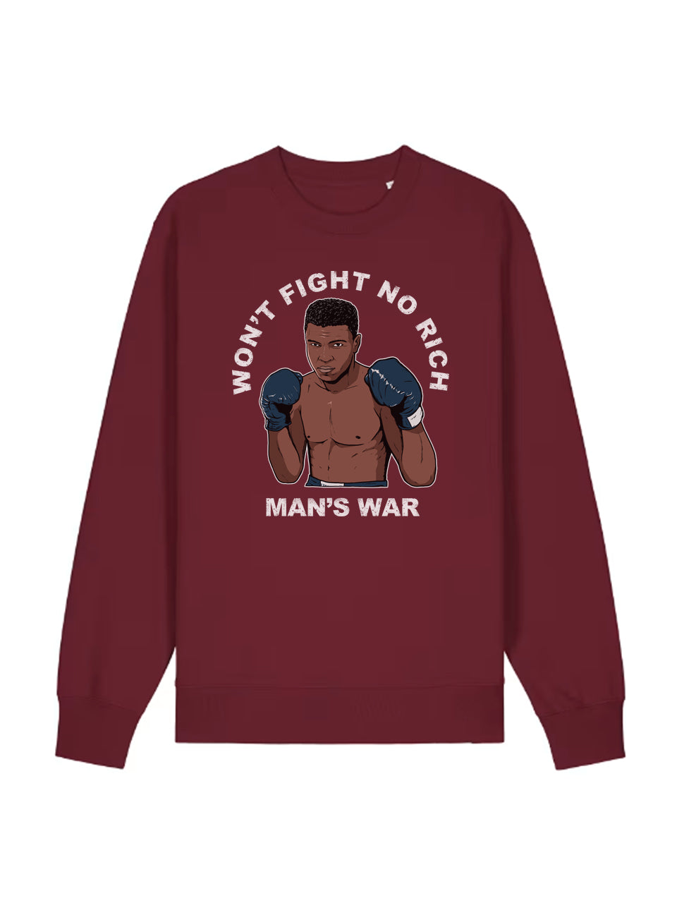 dna merch Krieg der Reichen Muhammad Ali Rundhalspullover