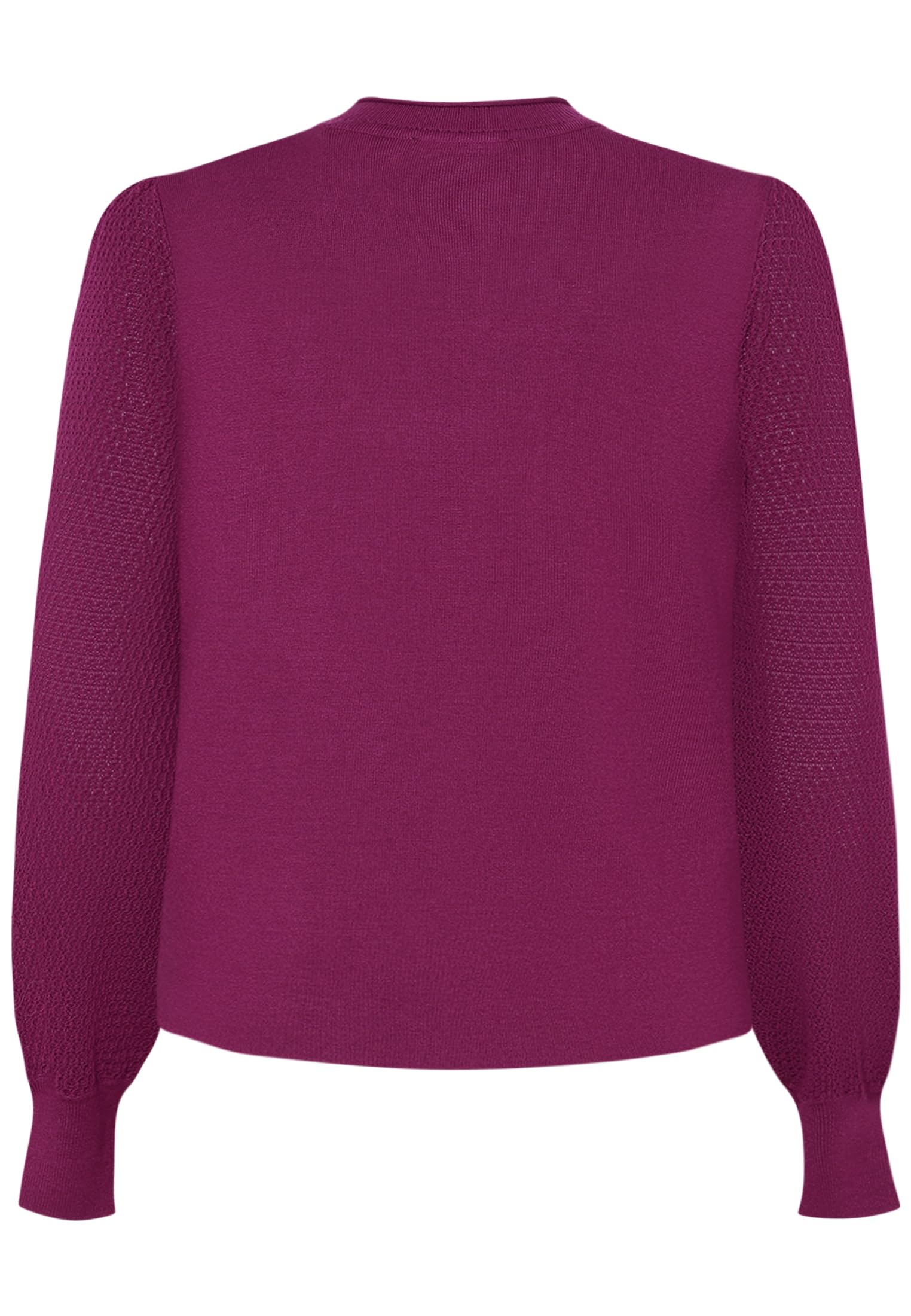 zero Feinstrickpullover Puffärmel Magenta Gr. 40