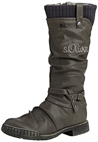 s.Oliver 56601 Stiefel Mädchen Halbschaft schwarz